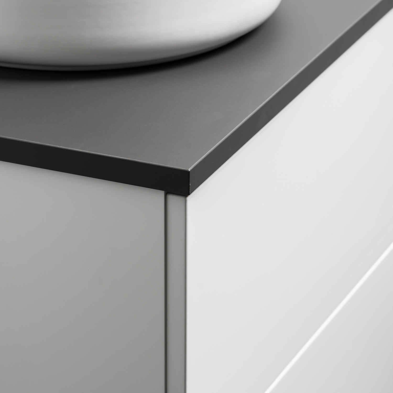 BÄNKSKIVA ON TOP 1000 ANTRACIT BxD: 1010x462 mm, Antracitgrå