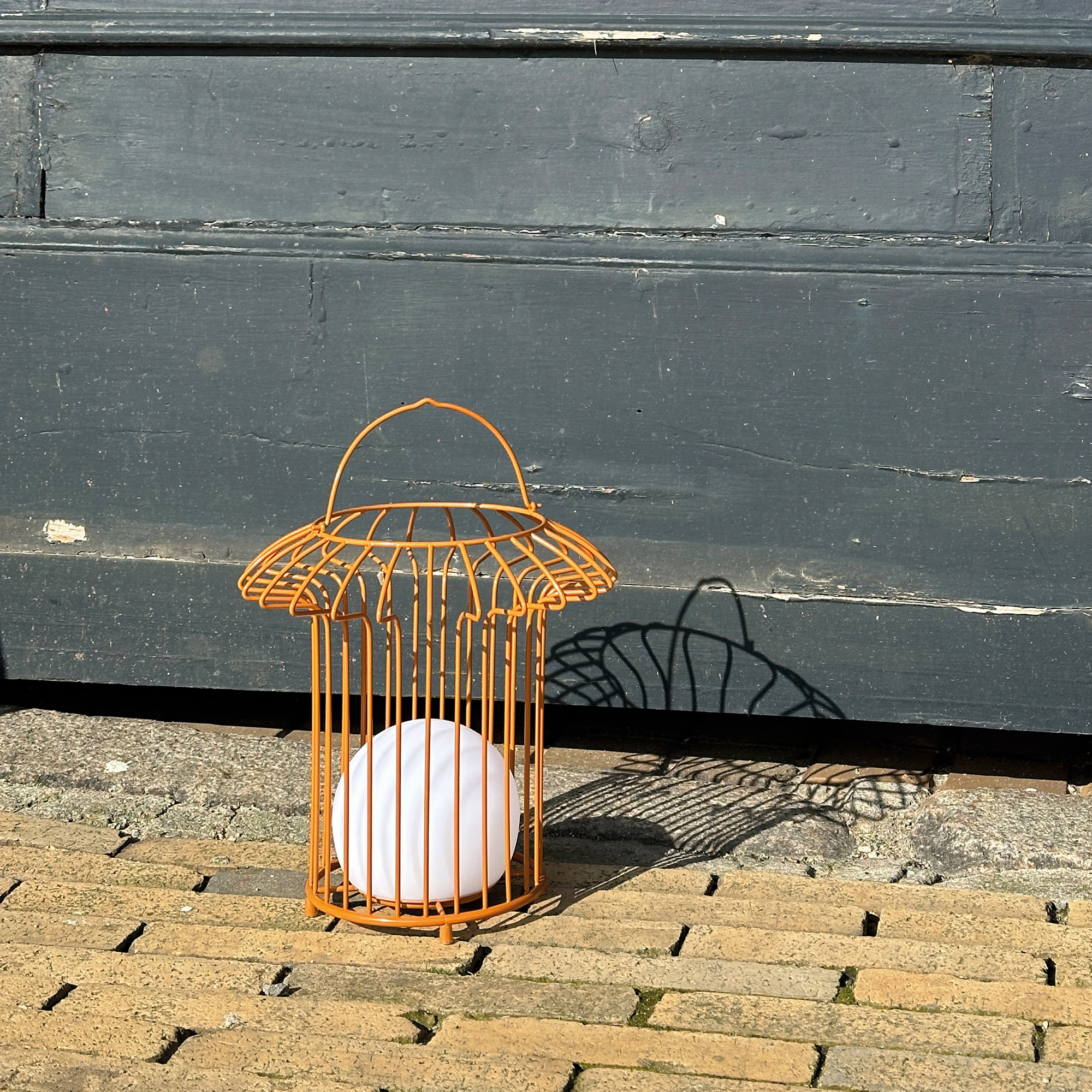 Solcellslampa Dyberg Larsen Basket LED-Lykta Terracotta
