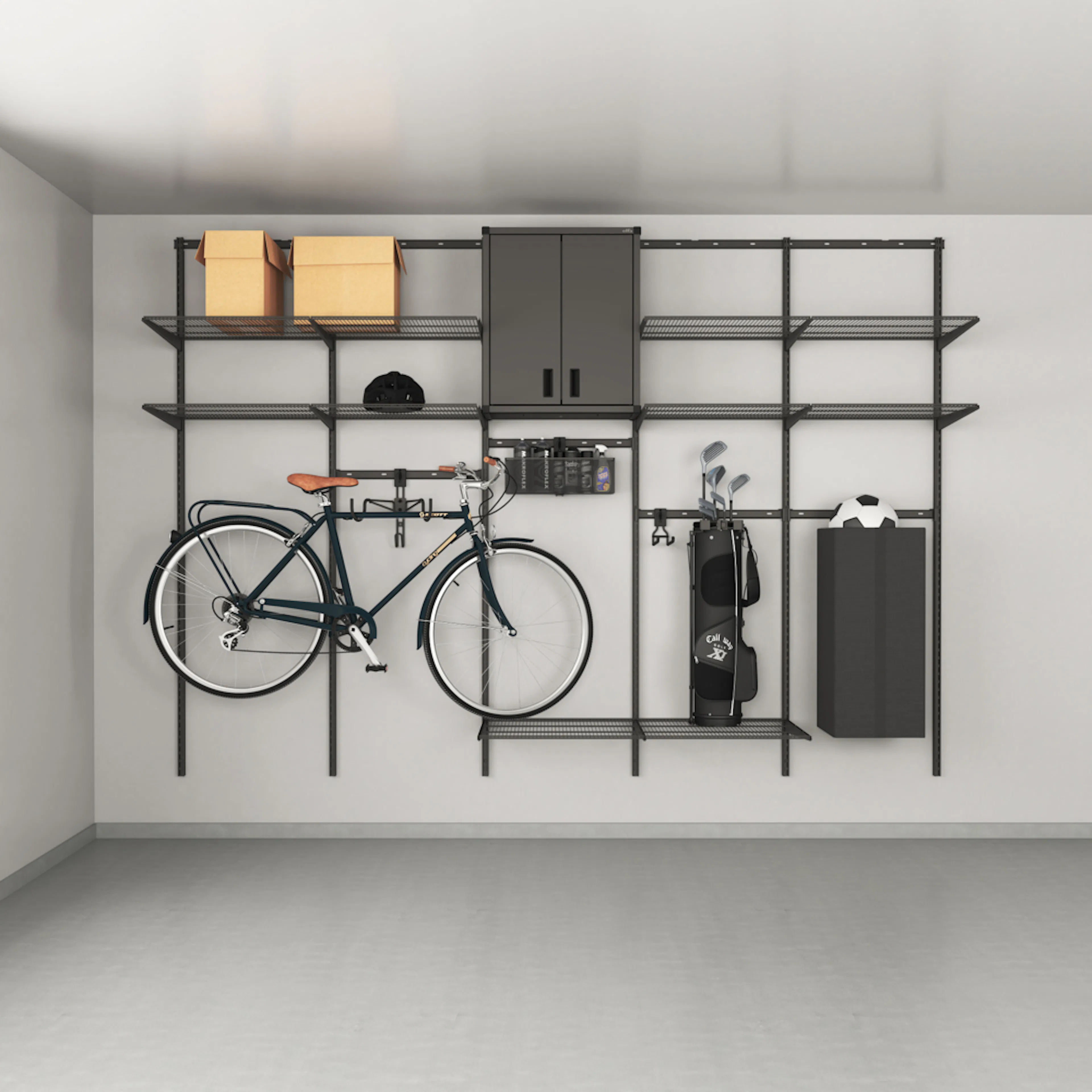 Familjeförvaring Elfa Ready Solution 2 Garage+  B: 3103 mm