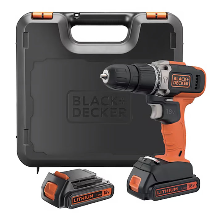 Slagskruvdragare Black & Decker BCD003C2K 2X1 5Ah Batteri