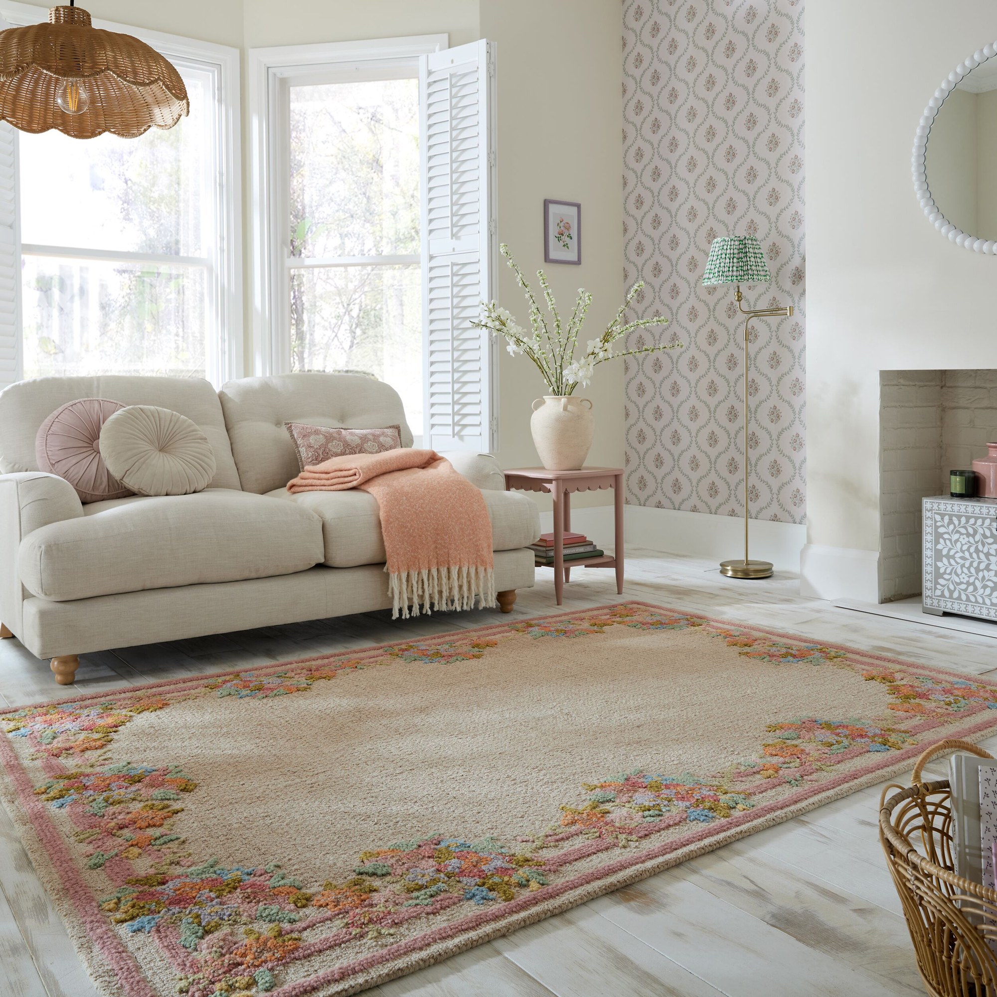Rektangulär Matta Flair Rugs Elise Floral Wool