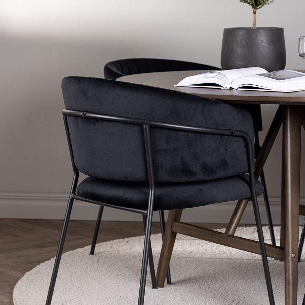 Matgrupp Venture Home Kaseidon Ø100 cm med 4 st Selma stolar