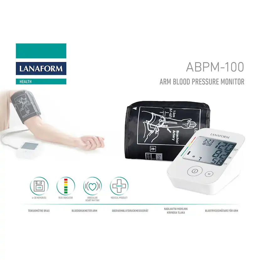 Blodtrycksmätare Lanaform Till Överarm ABPM-100