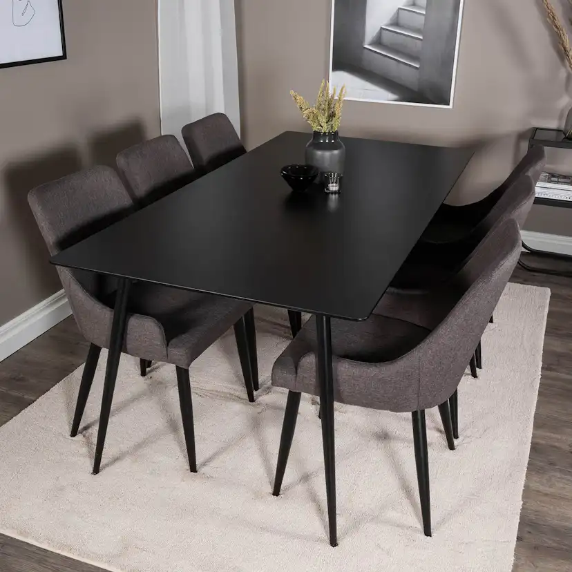 Matgrupp Venture Home Silvia med 6 Plake Stolar