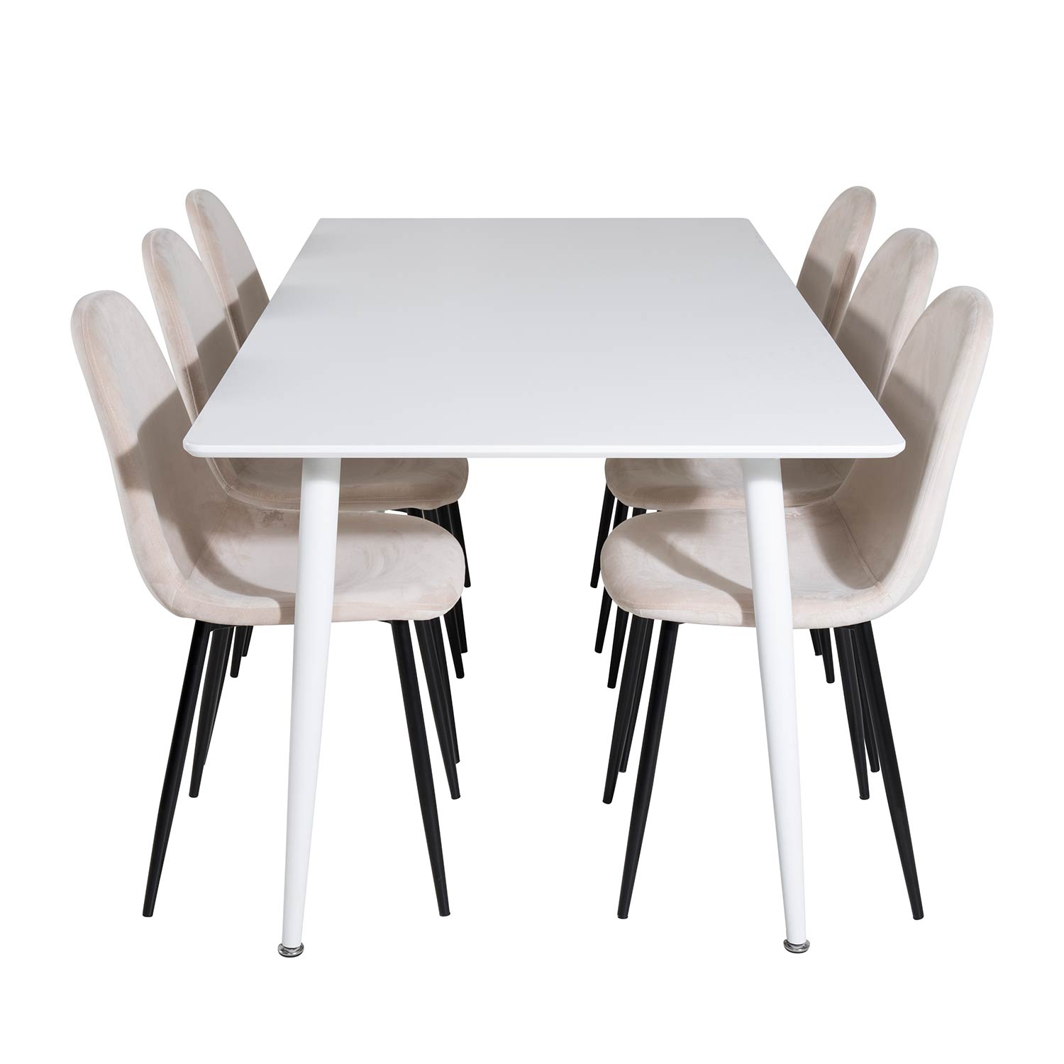 Matgrupp Venture Home Pobbie med 6 Stolar Sammet