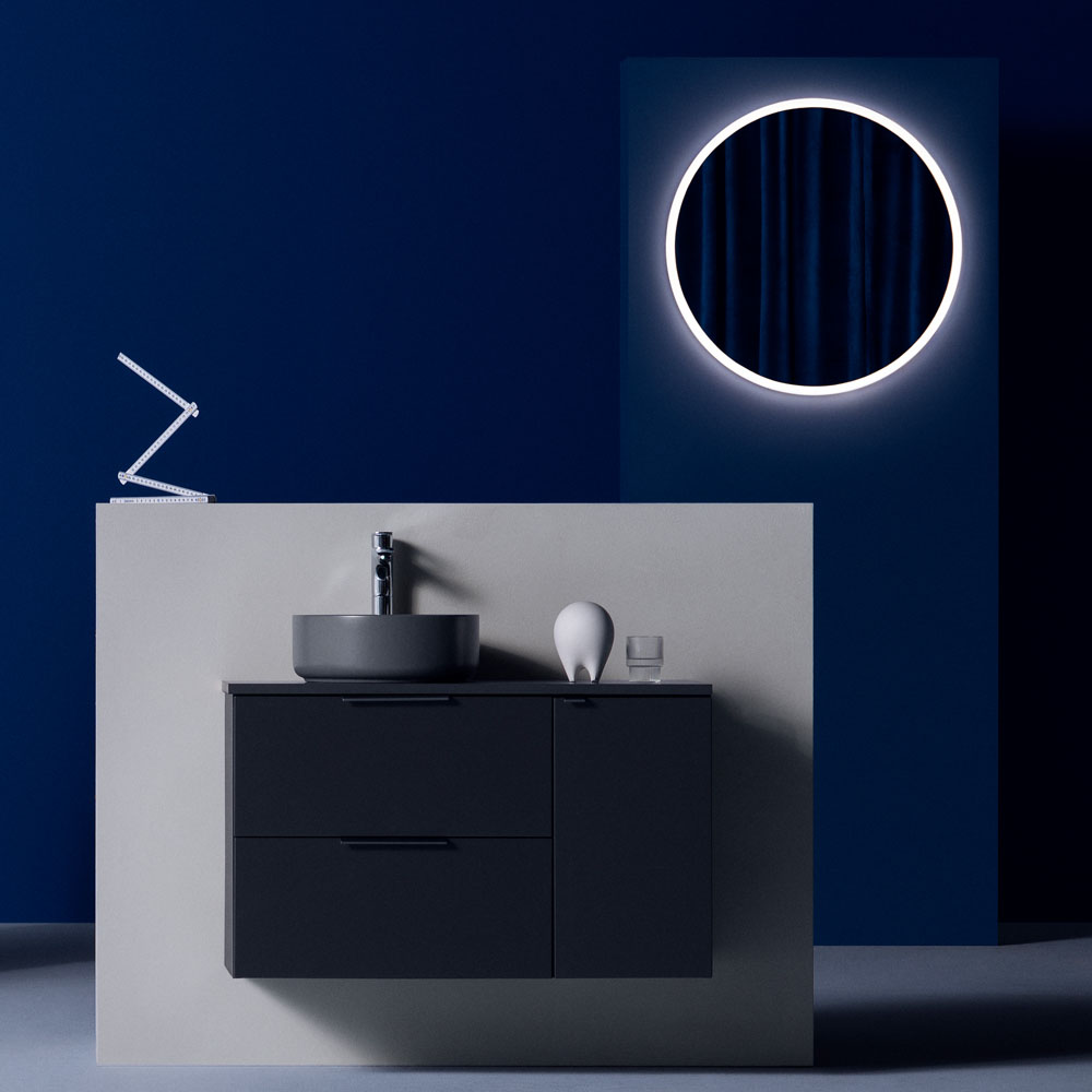 Spegel Hafa Store Rund LED