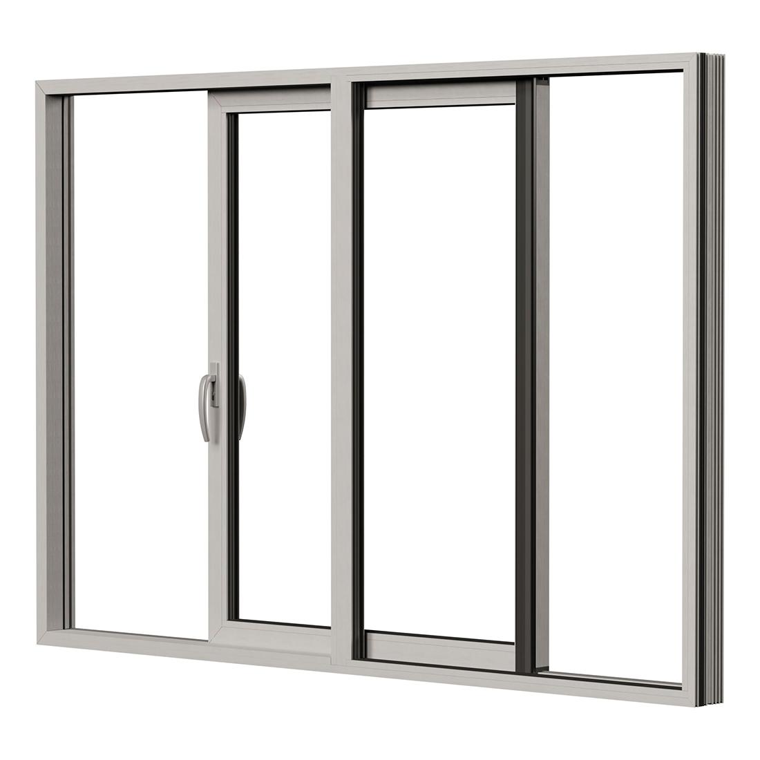 Skjutdörr NorDan HelAlu Aluminium 2-Delad Enkelspår
