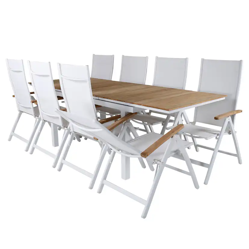 Matgrupp Venture Home Mendi med 8 Pave Stolar