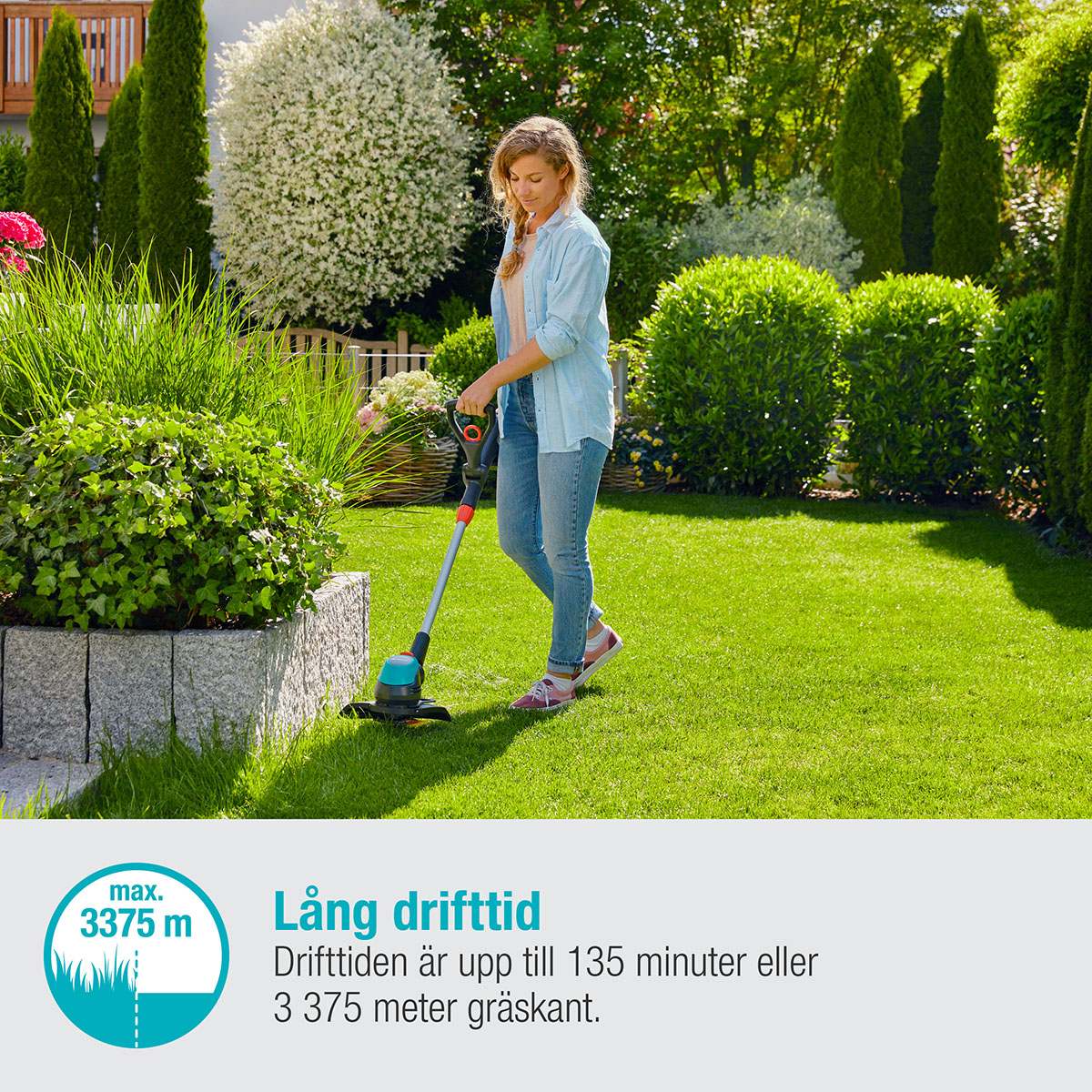 Trimmer Gardena EasyCut 23/18V P4A utan Batteri