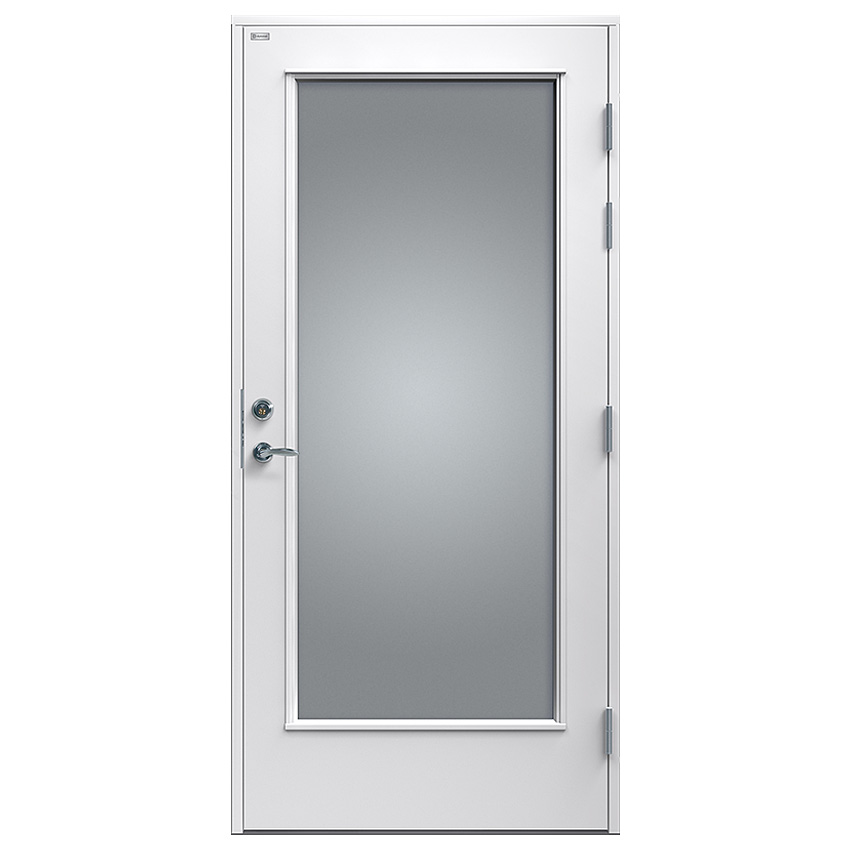 Altandörr Diplomat Vit Klarglas Trä