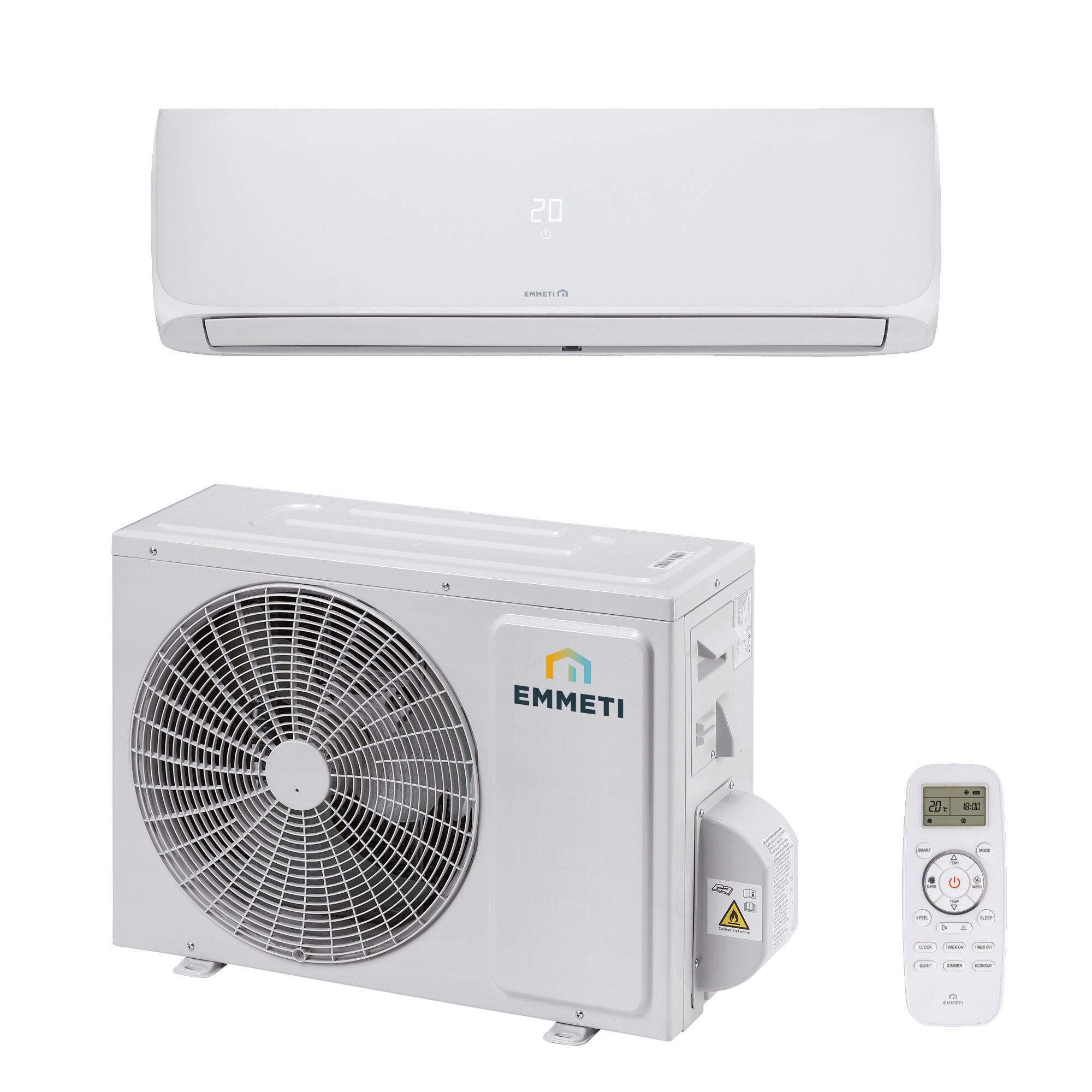 Luftvärmepump Emmeti X-REVO-0924 2,8/2,6 kW Värme/kyla