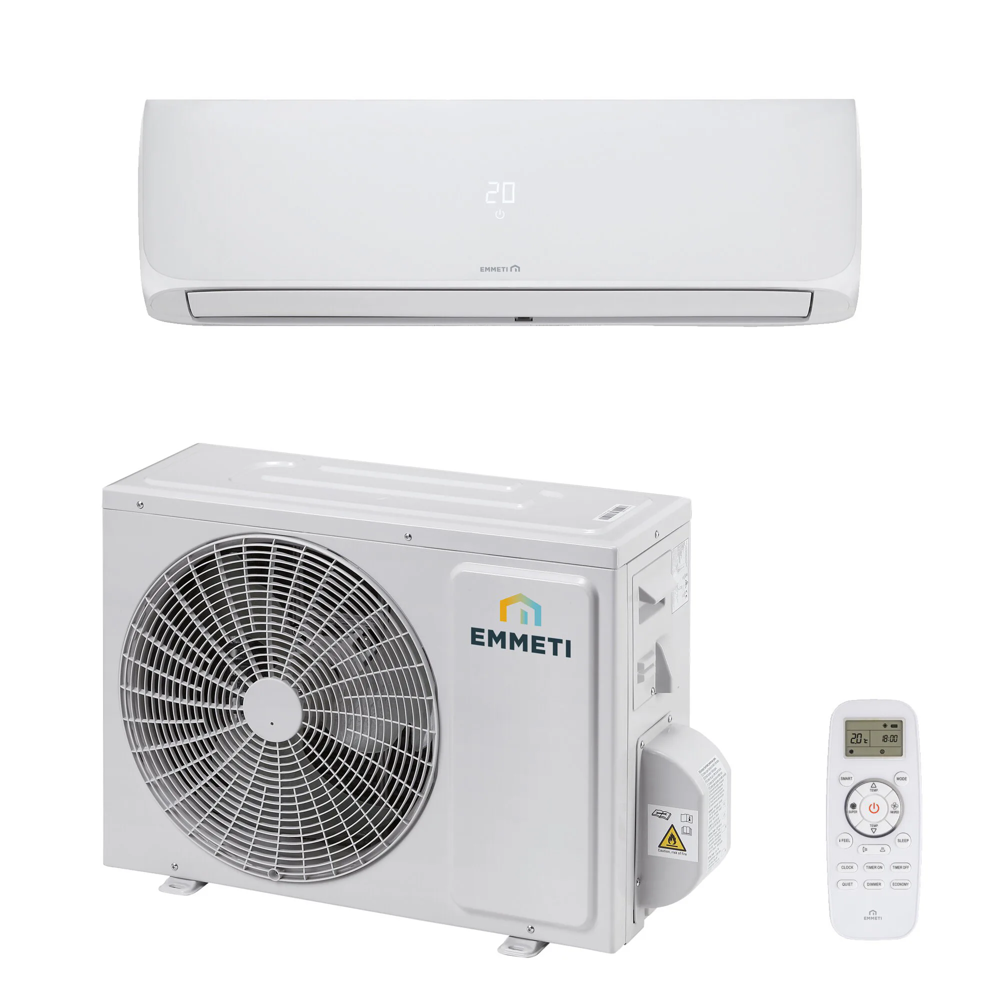 Luftvärmepump Emmeti X-REVO-0924 2,8/2,6 kW Värme/kyla