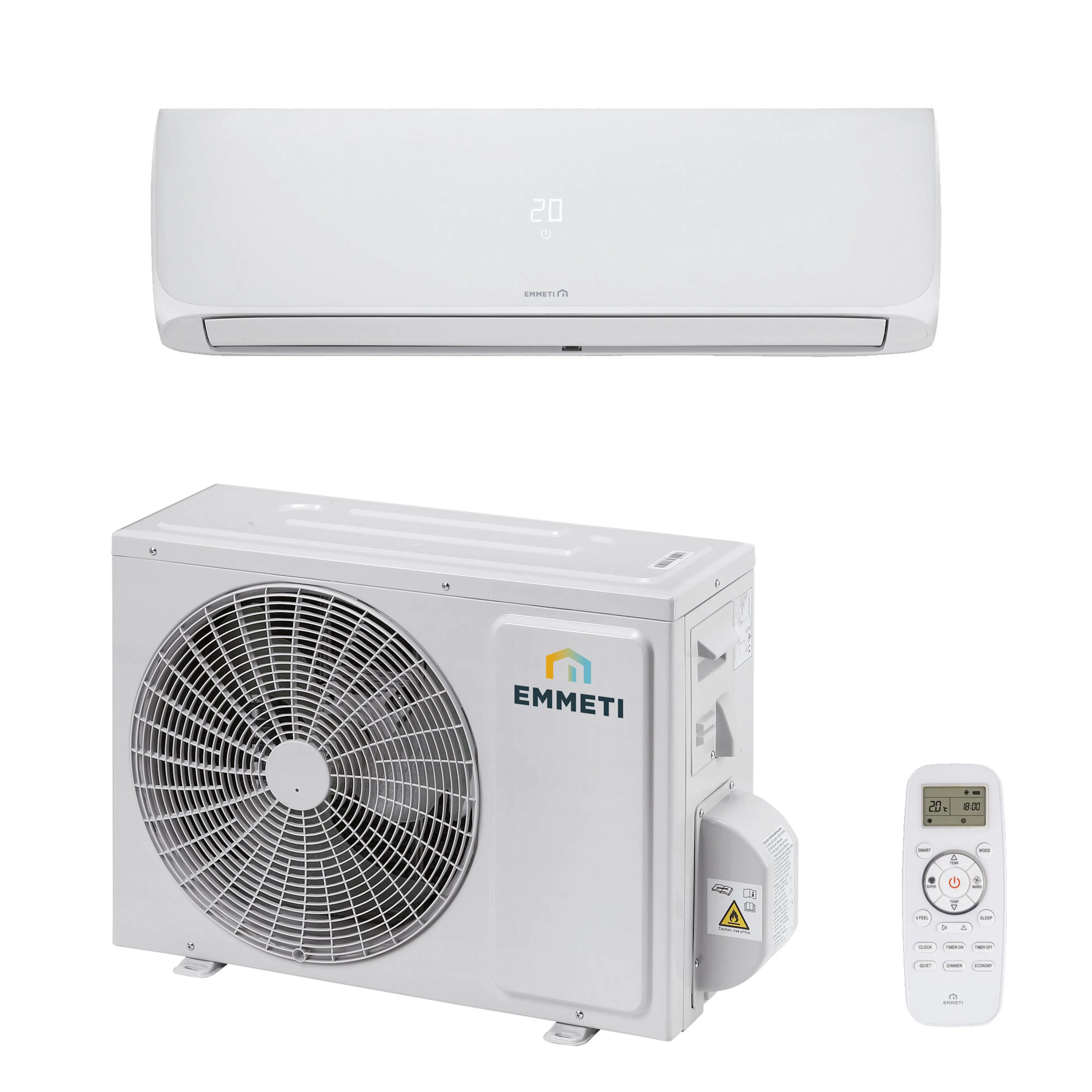 Luftvärmepump Emmeti X-REVO-0924 2,8/2,6 kW Värme/kyla