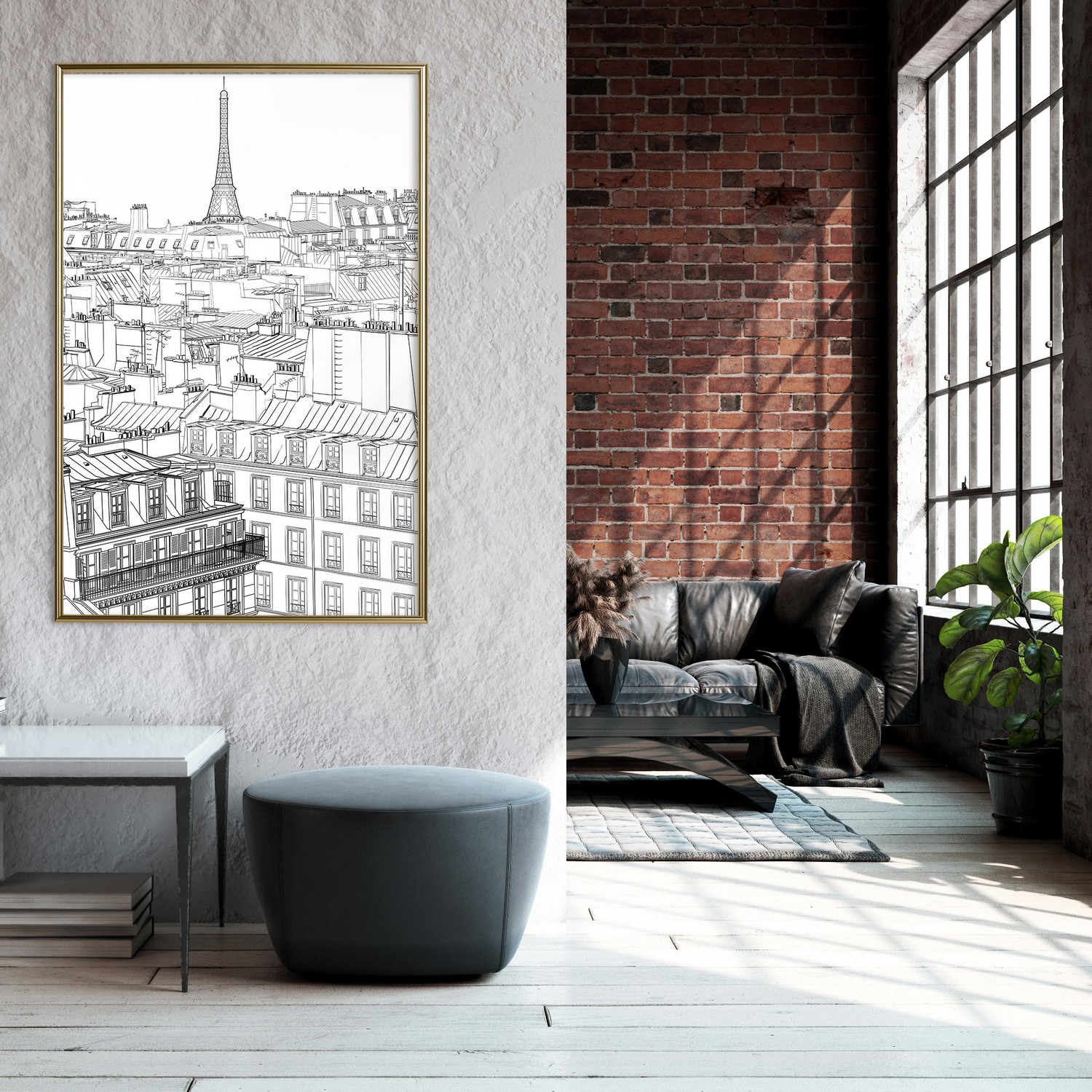 Poster Artgeist Affisch Sketch of Paris