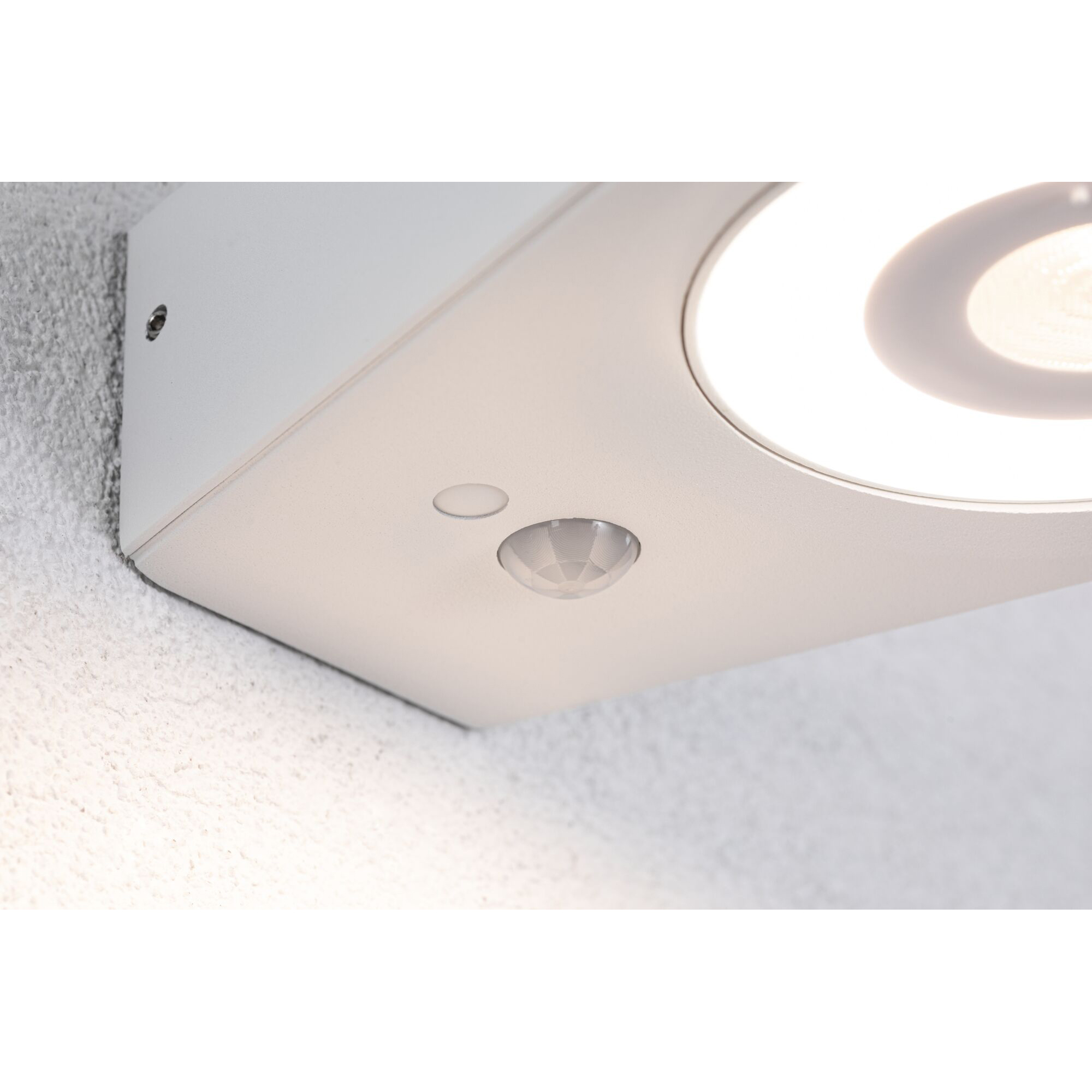 Fasadbelysning LED Paulmann Silma med Skymningsstyrd rörelsedetektor IP44 230V Färg: Vit