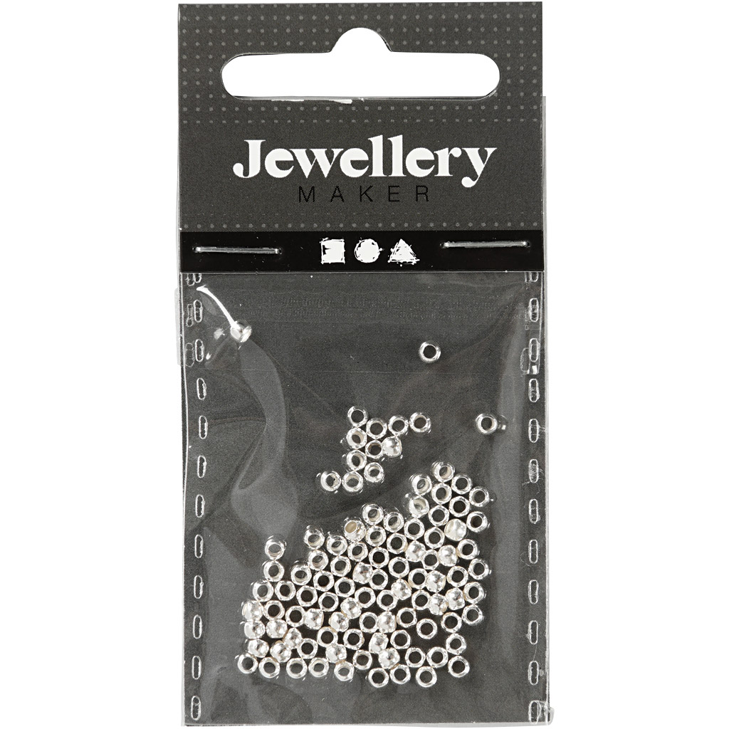 Wireklämmor Creativ Company Försilvrad 2,5 mm 100 St/1 Förp