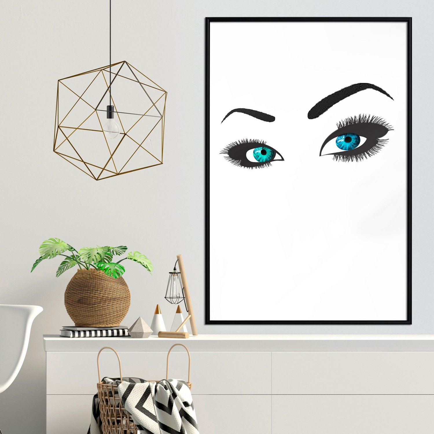 Poster Artgeist Affisch Two-Colored Eyes