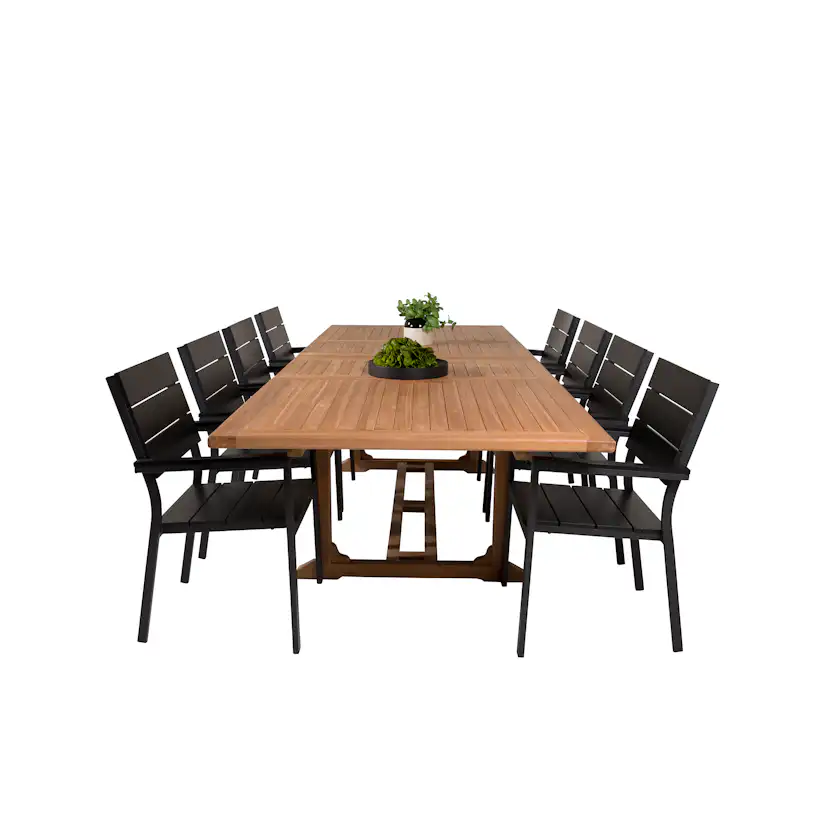 Matgrupp Venture Home Kiara 195/295 med 8 Lova Stolar