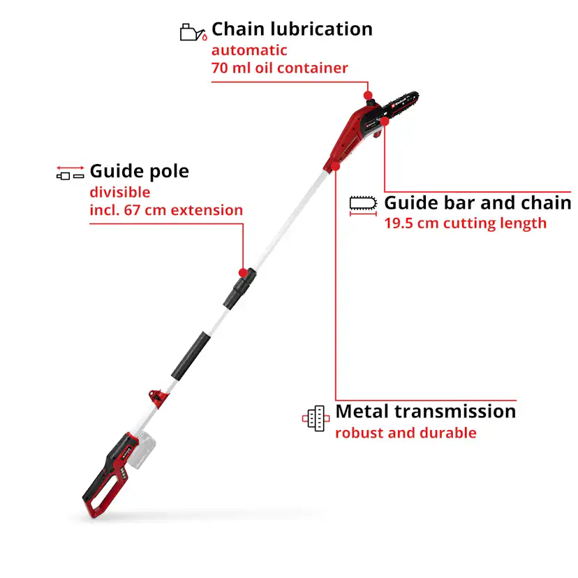 Grensåg Einhell GC-LC 18/20 Li T Utan Batteri & Laddare