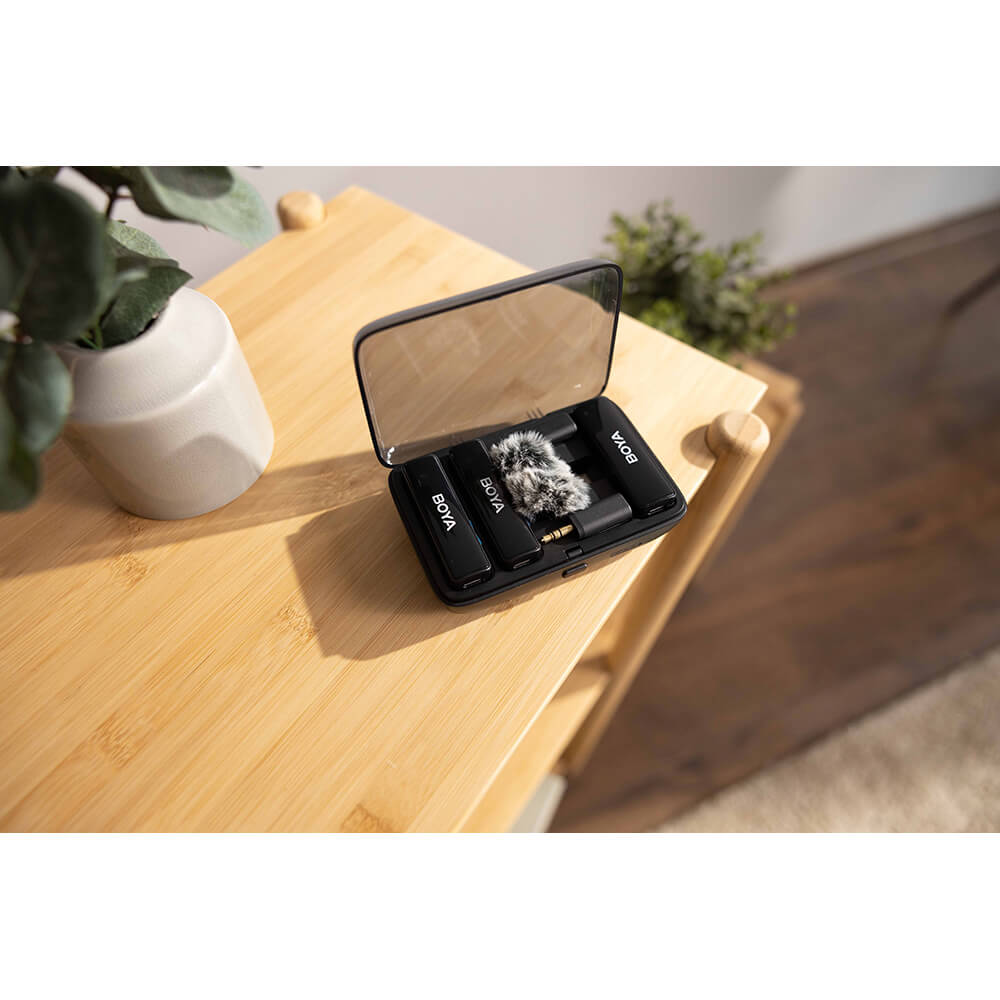 Mikrofonsystem BOYA Trådlöst Boyalink X2, 3.5mm, Lightning & USB-C