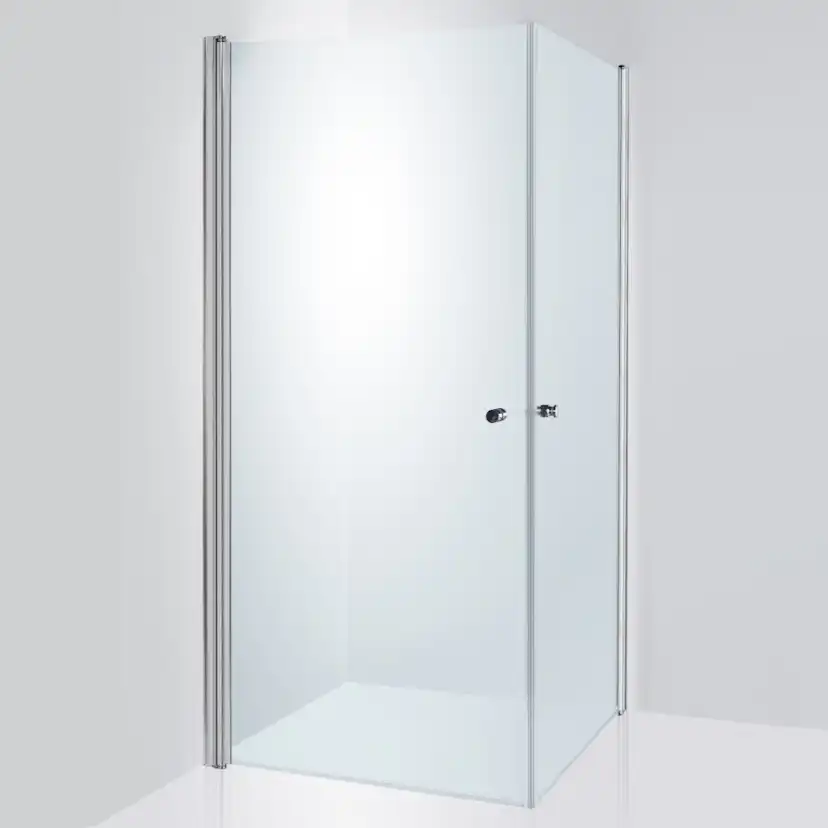 Duschhörn Duschbyggarna Twin De Luxe Klarglas