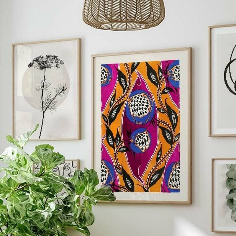 Poster Gallerix Pochoir Pattern by E. A. Seguy