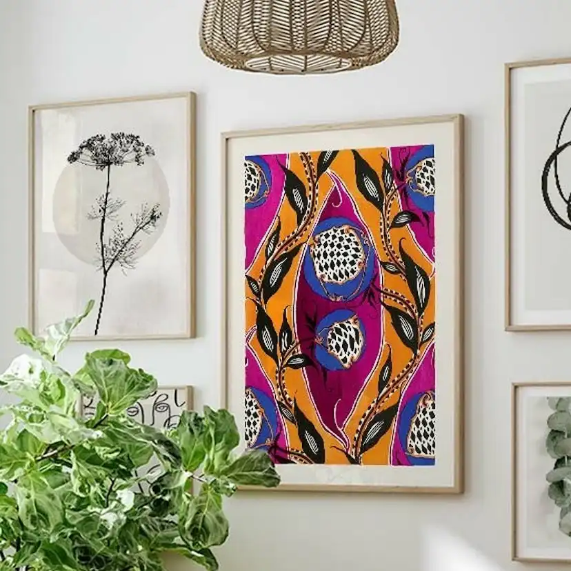 Poster Gallerix Pochoir Pattern by E. A. Seguy