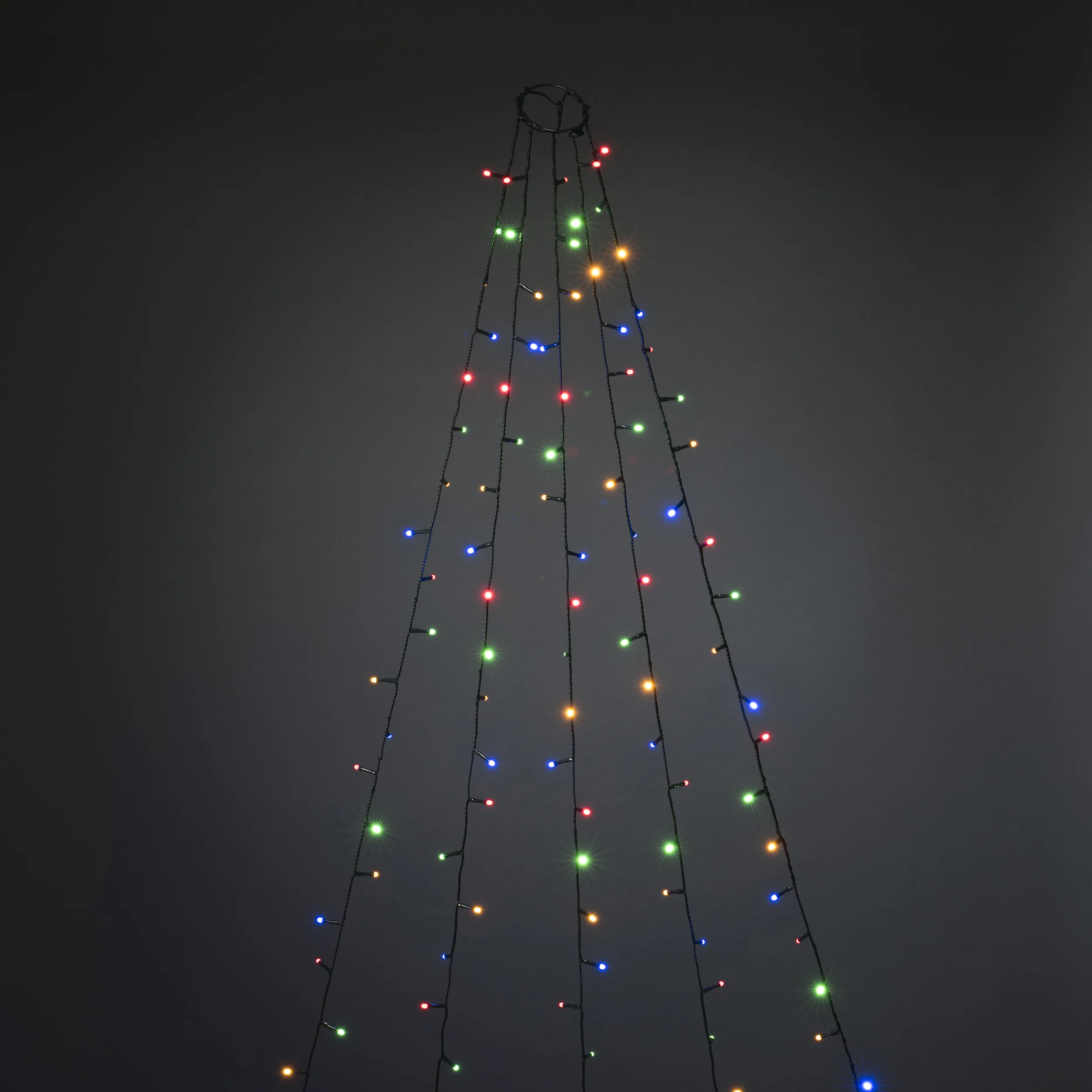 Julgransslinga 150 LED 150L, Flerfärgad /Grön