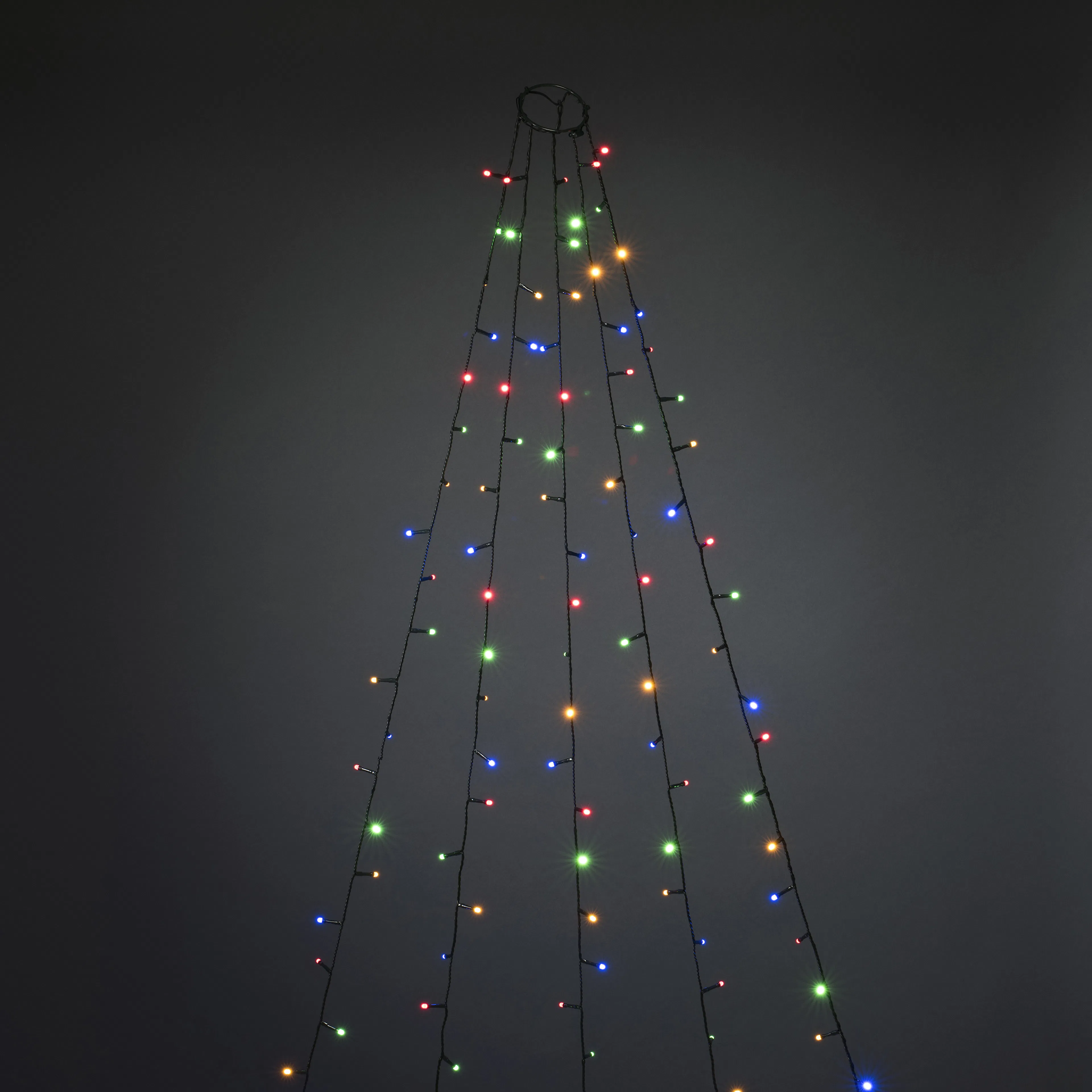Julgransslinga 150 LED 150L, Flerfärgad /Grön