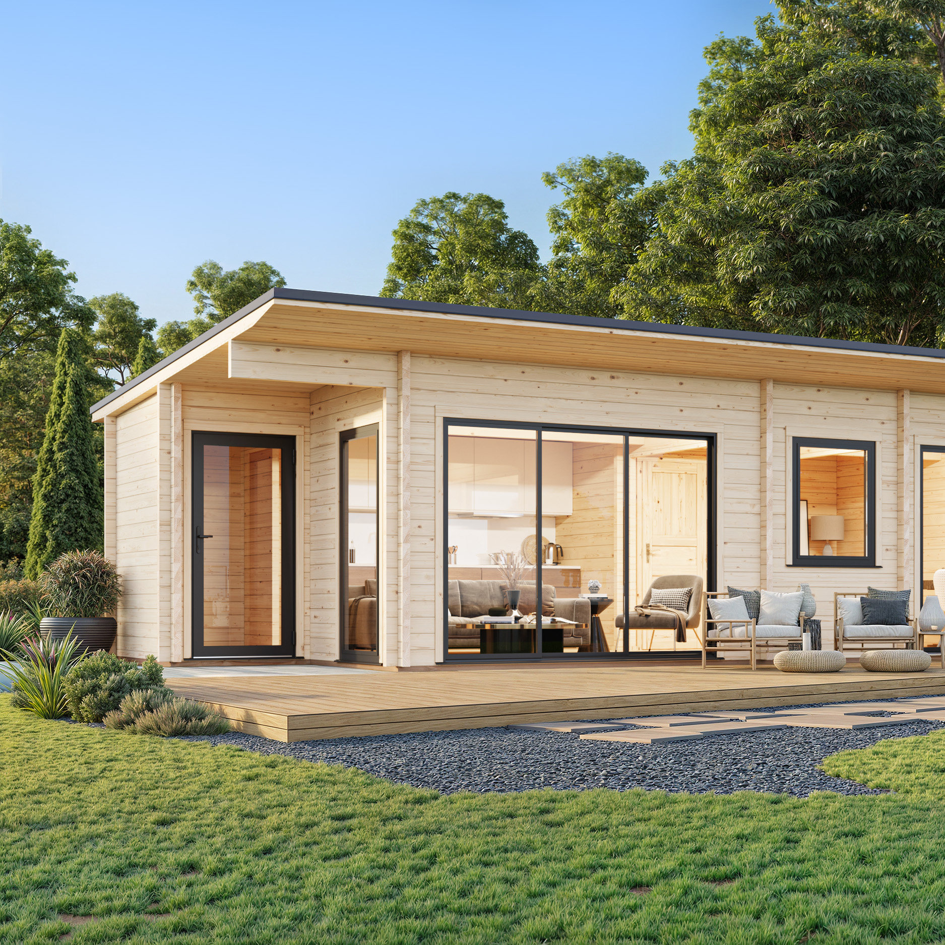 Trädgårdshus Palmako Cecilia 34,6 m2