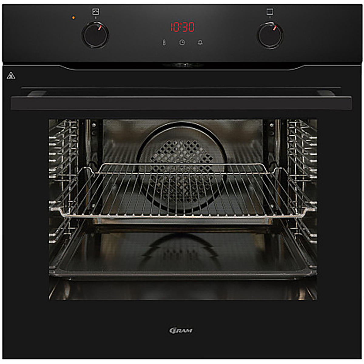 Inbyggnadsugn Gram IOP 20663-92 B Svart med Pyrolytisk Rengöring