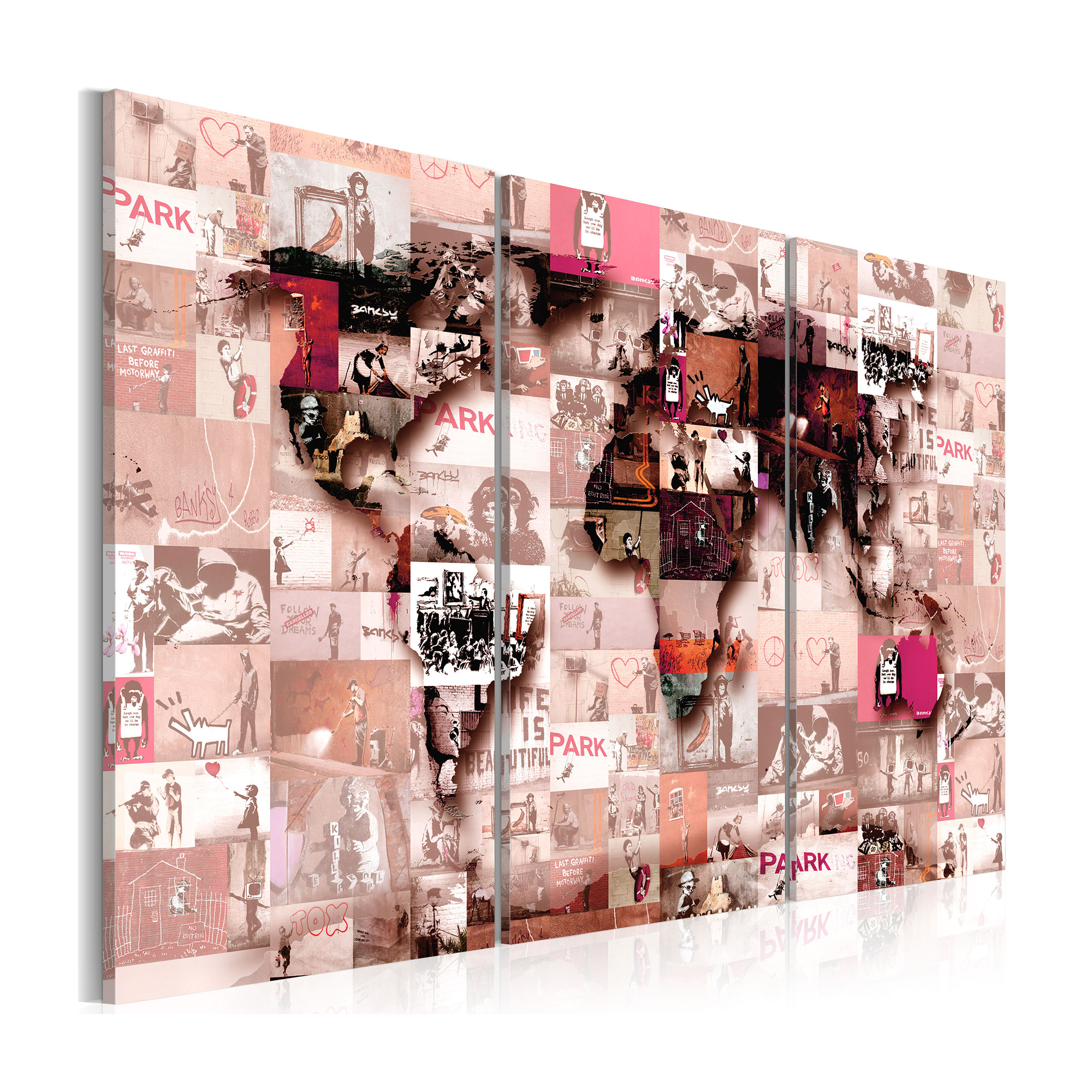 Tavla Arkiio Banksy Graffiti Collage IIII