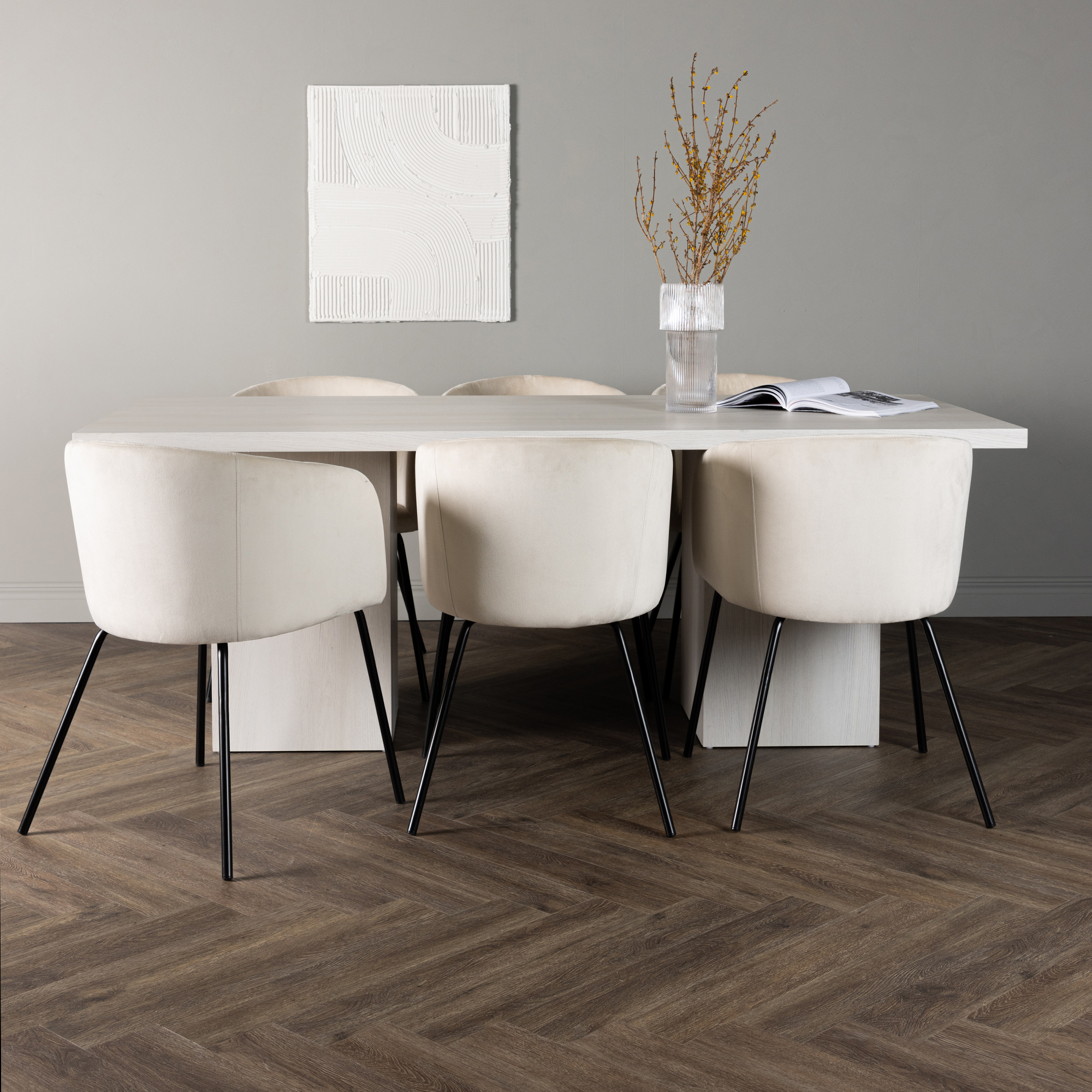 Matgrupp Venture Home Olga med 6 st Berit stolar