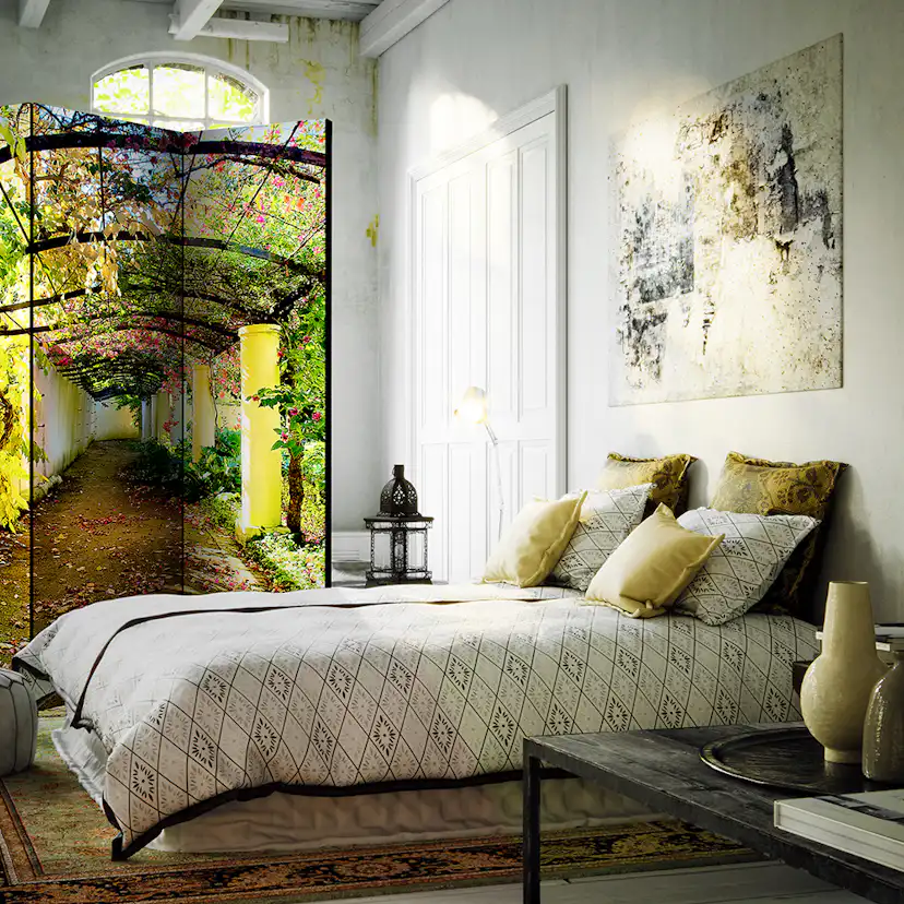 Rumsavdelare Skärmvägg Arkiio Romantic Garden 135x172 cm