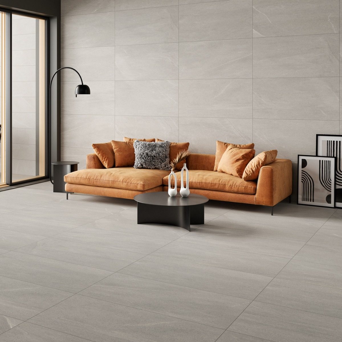Klinker Bellevue Grey Marmor Matt 120x120 cm