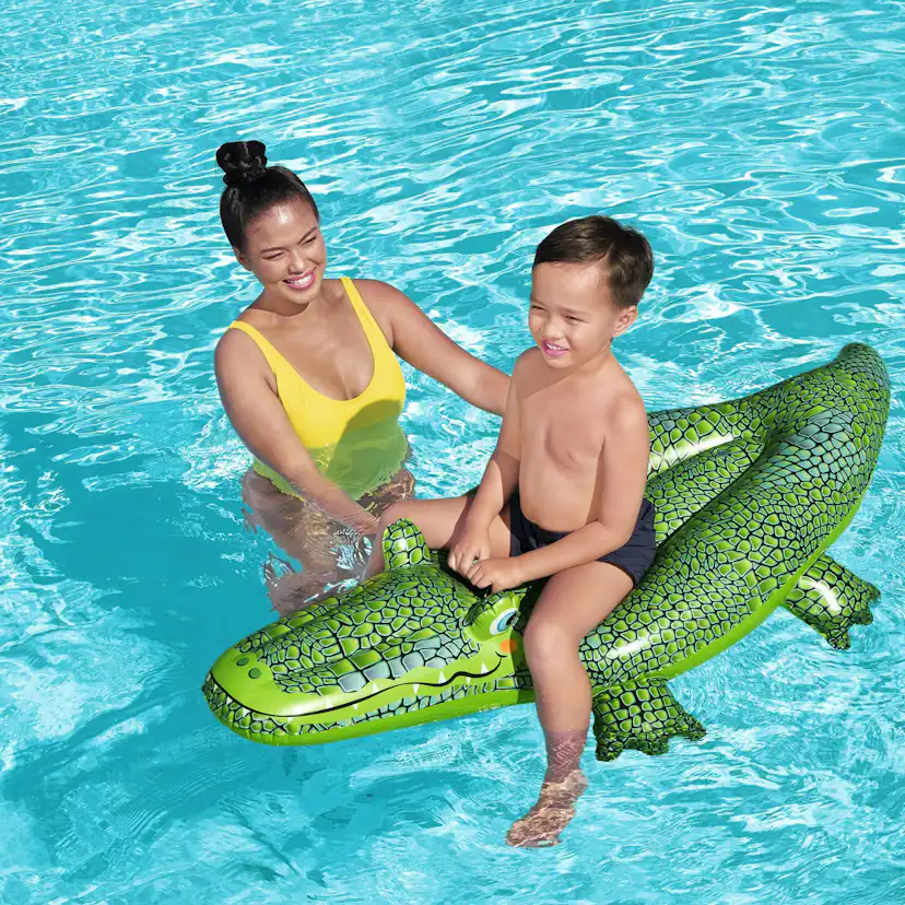 Badmadrass Bestway Buddy Krokodil Ride-On 152 x 71 cm