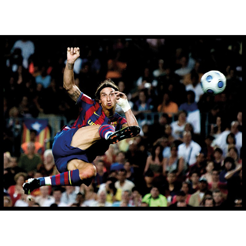 Poster Gallerix Zlatan Ibrahimovic FC barcelona 2009