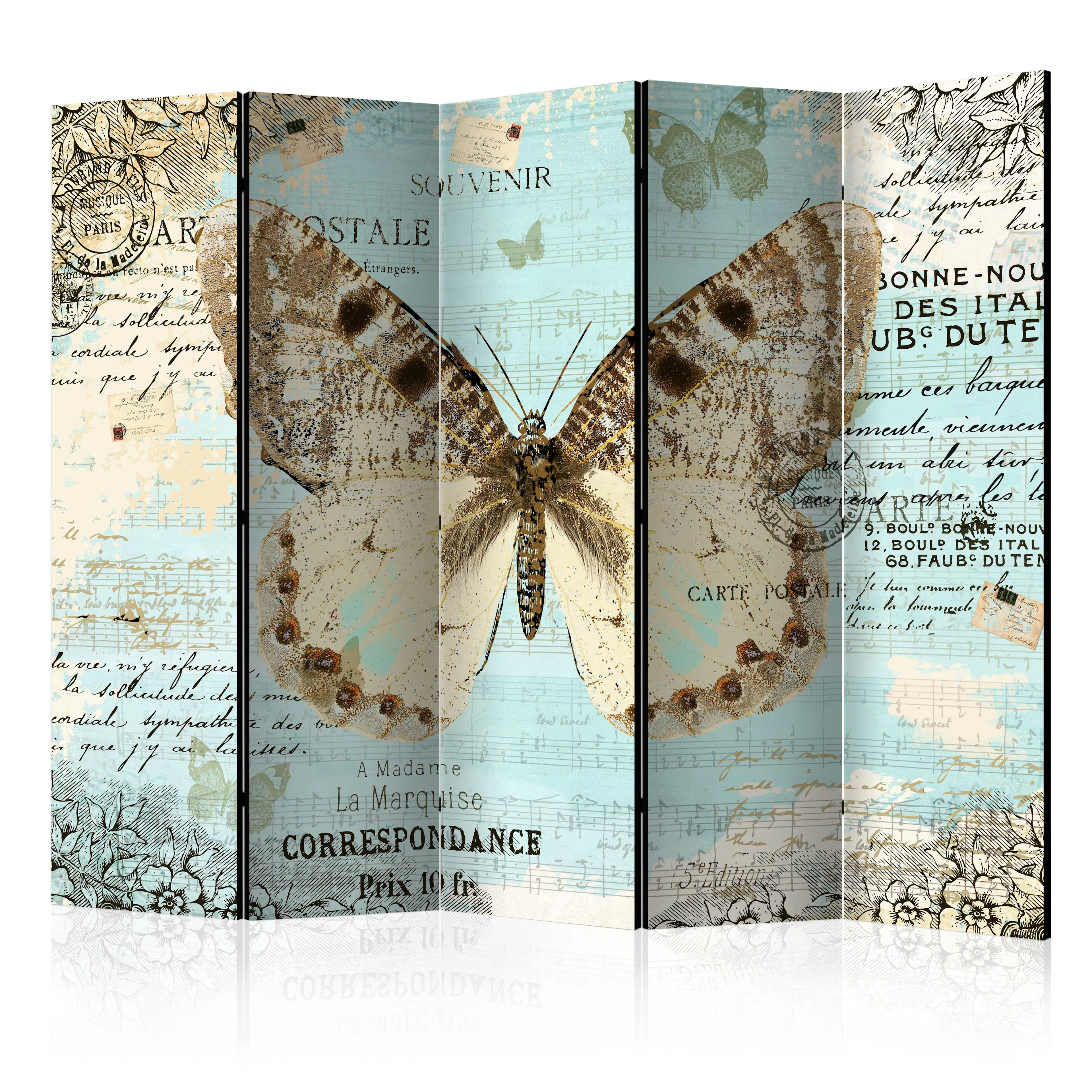 Rumsavdelare Skärmvägg Arkiio Postcard with Butterfly II 225x172 cm