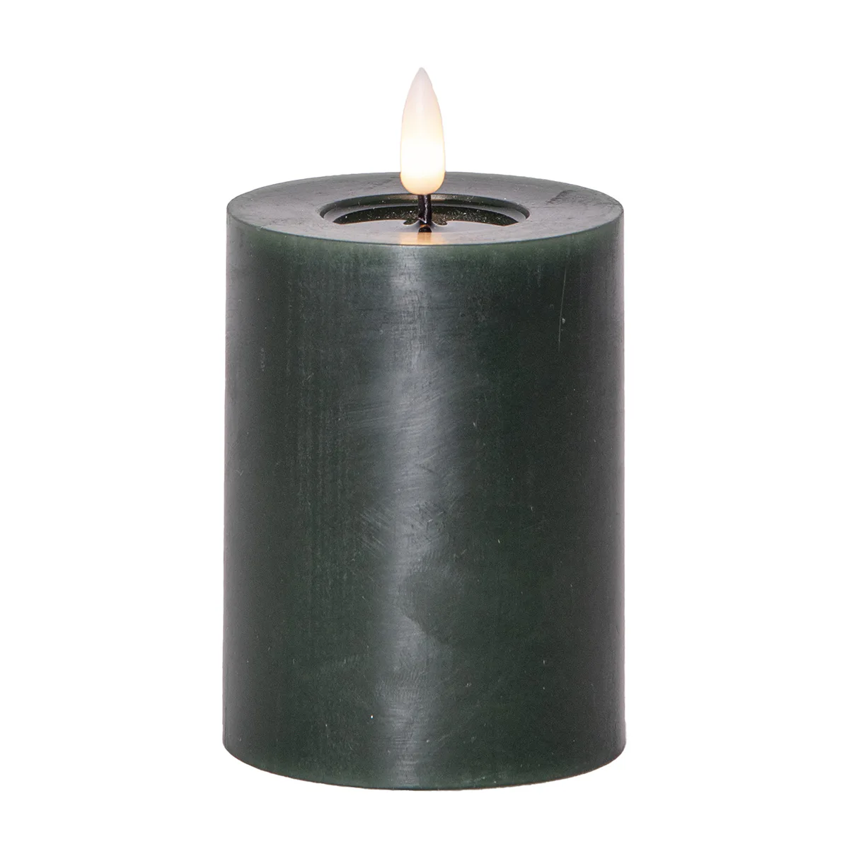 LEDBlockljus Flamme Flow 12,5 cm Green Green