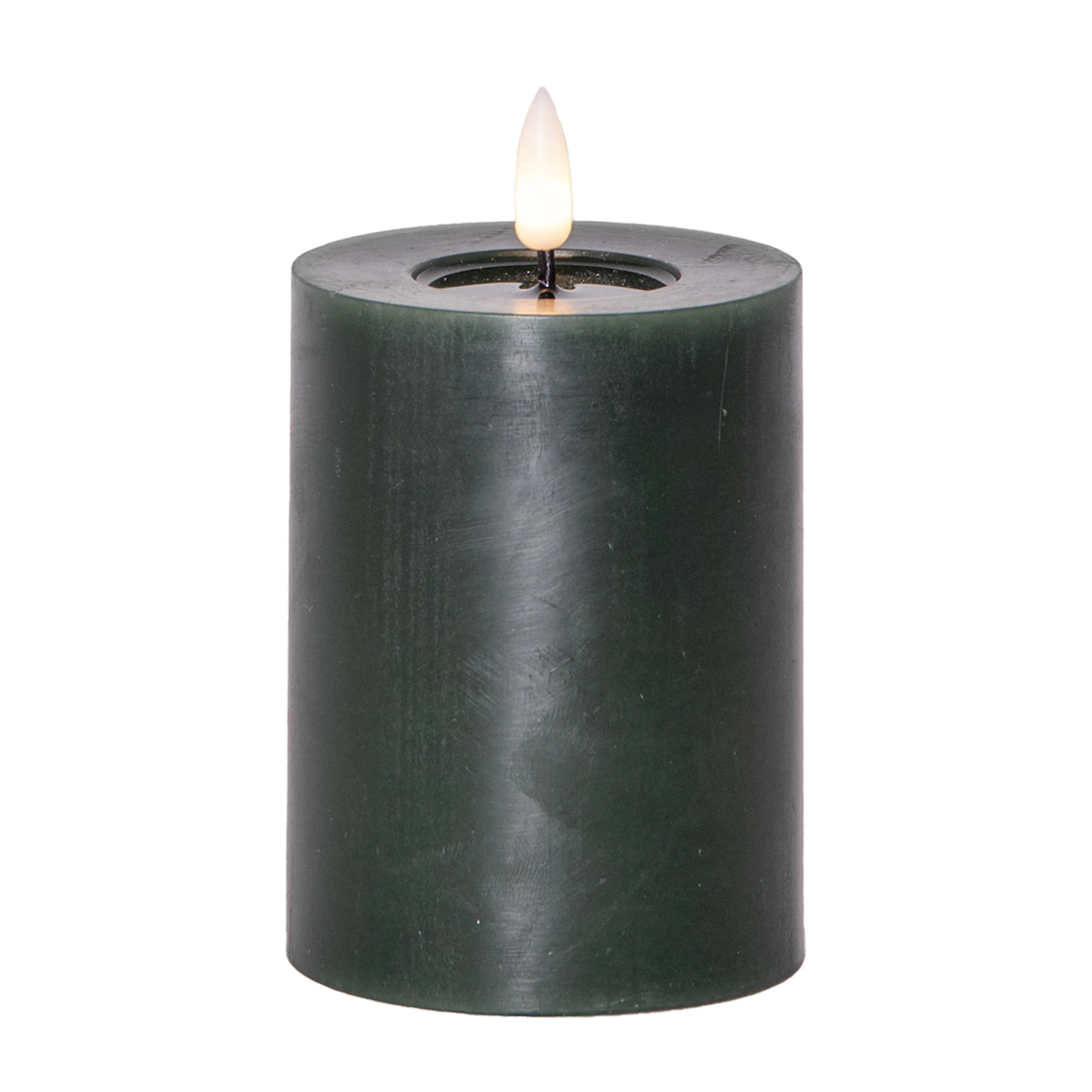 LEDBlockljus Flamme Flow 12,5 cm Green Green