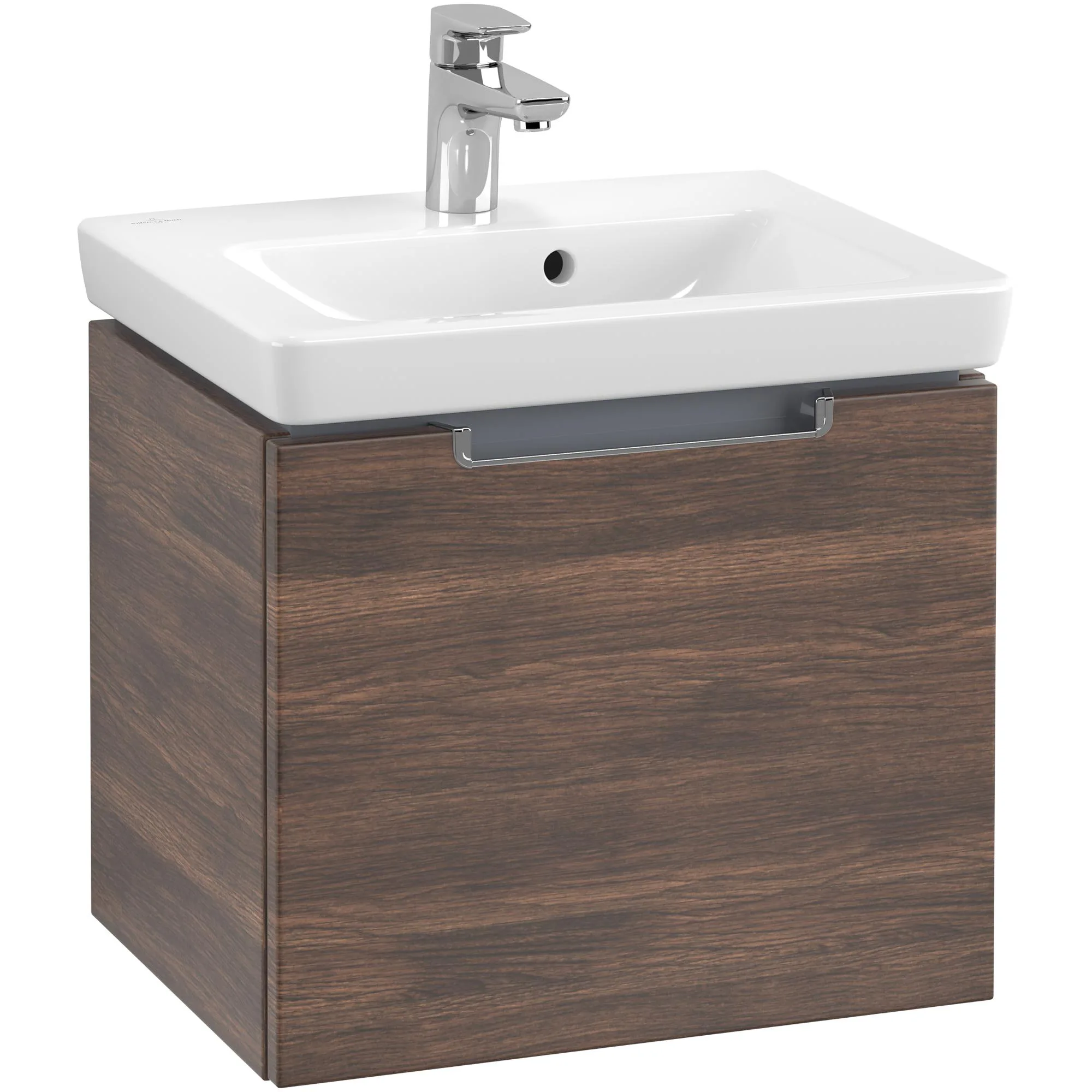 Tvättställsskåp Villeroy & Boch Subway 2.0 A68510VH Arizona Ek med Handtag i Blank Krom B: 485 mm
