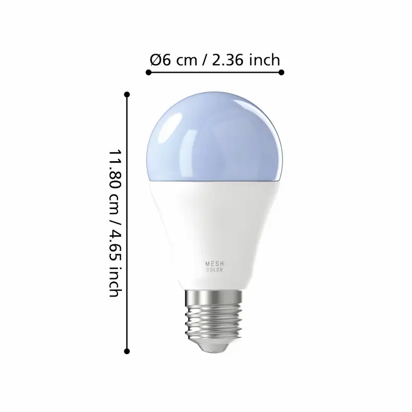 Ljuskälla Eglo 2xLM-ZIG-RGB/CCT E27 A60 9W Opal