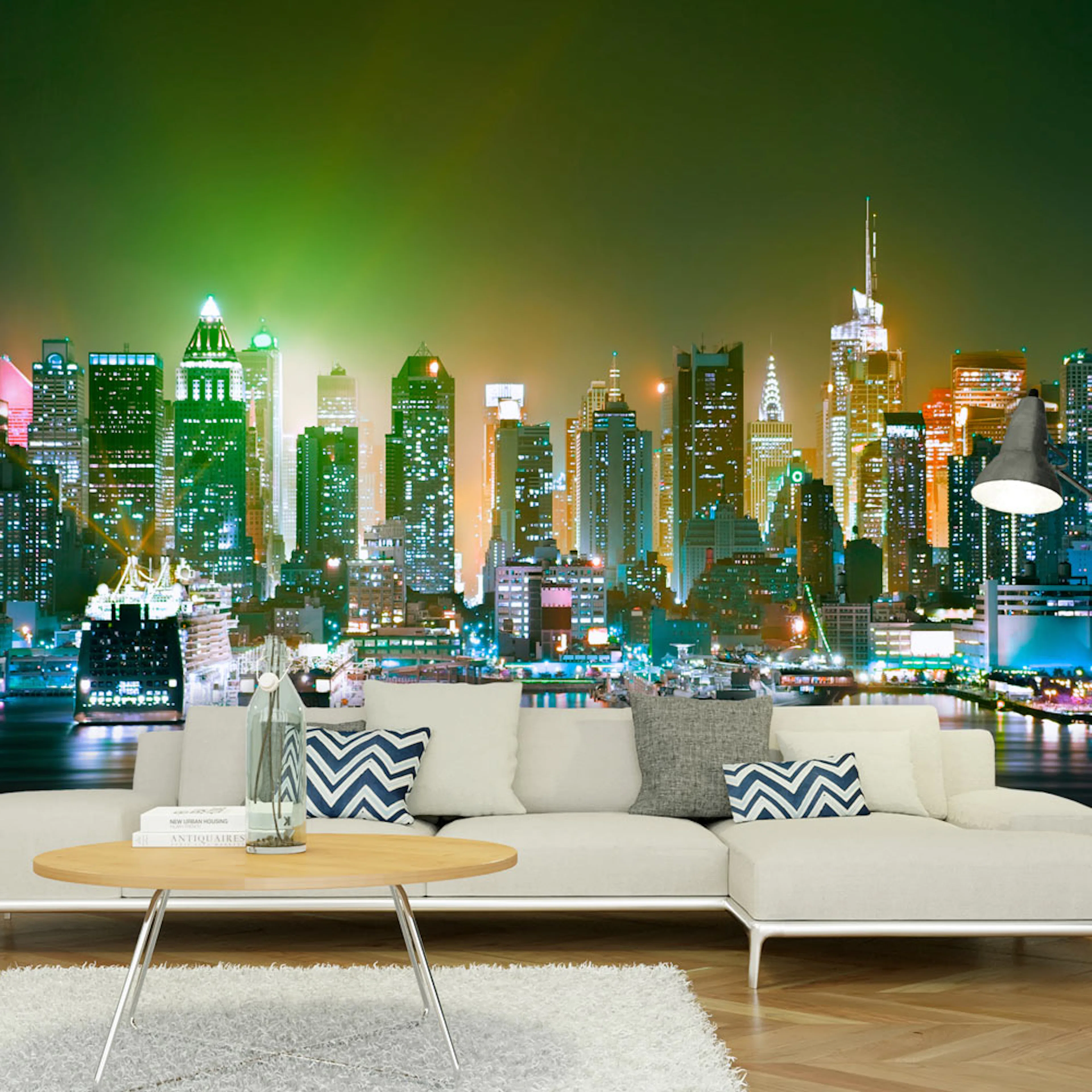 Fototapet Arkiio Ny: Enlightened Harbour