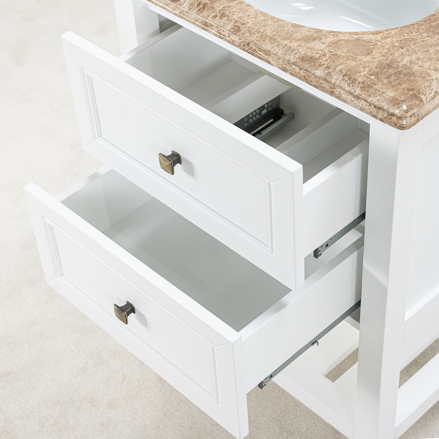 Tvättställsskåp Vesani Utah Beige Marmor