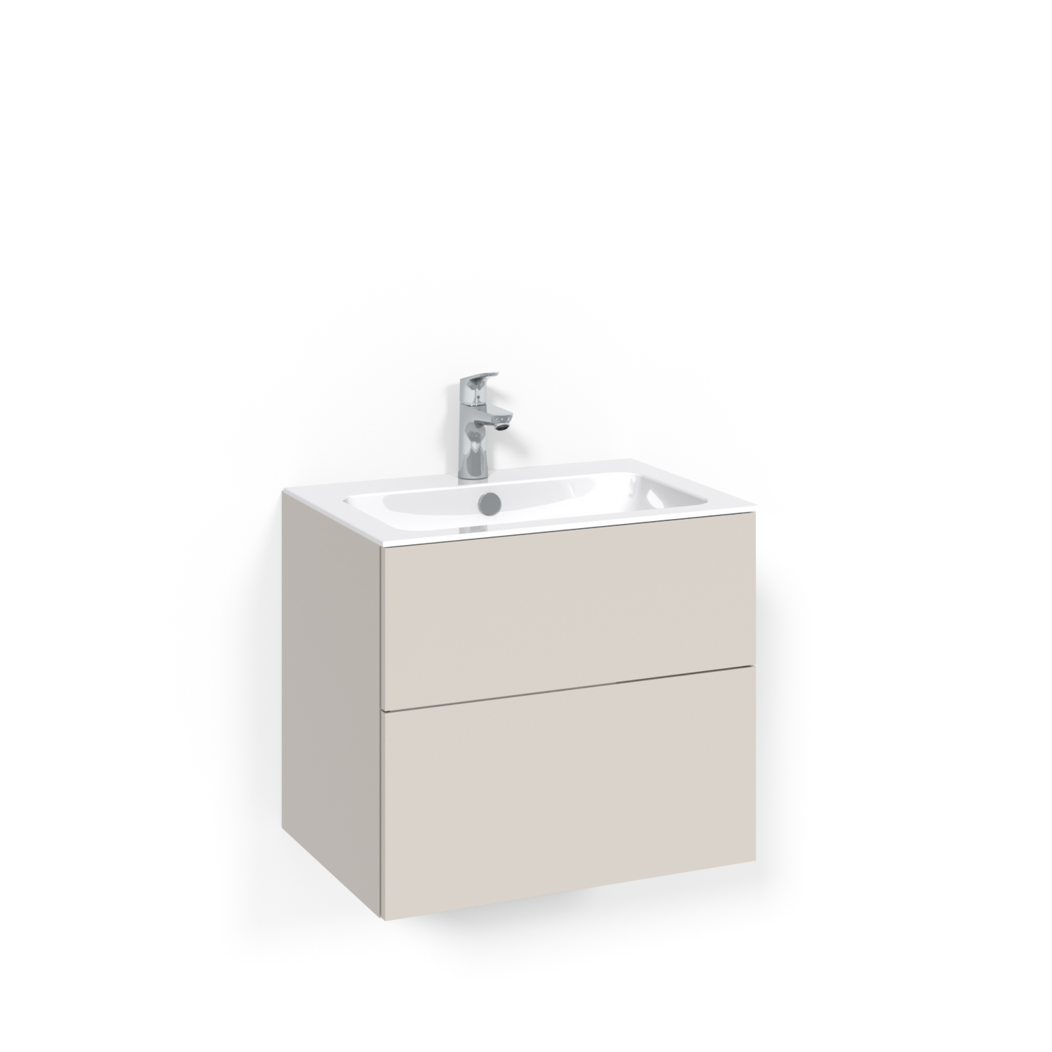 Crown Kommod 60x45 Beige Plain Push-open Light 8 Bredd 600 mm, Beige, Push Open