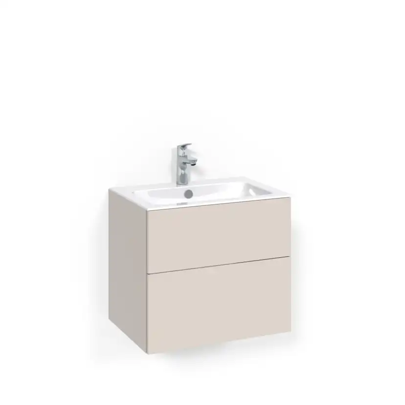 Crown Kommod 60x45 Beige Plain Push-open Light 8 Bredd 600 mm, Beige, Push Open