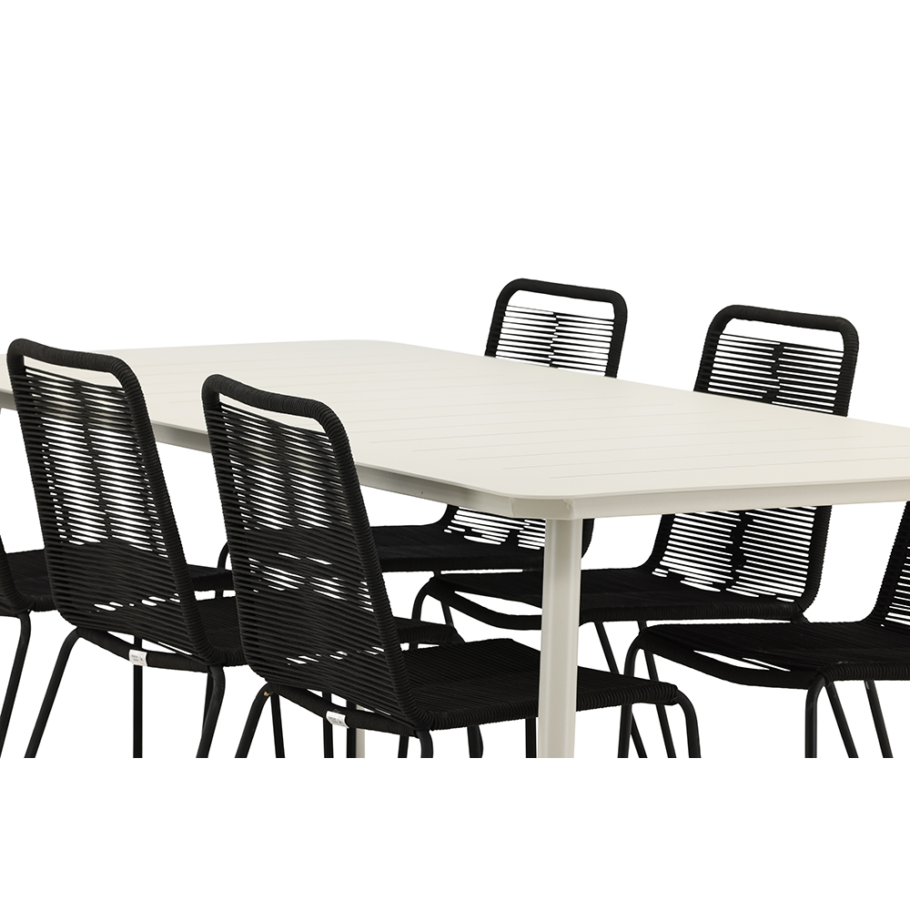 Matgrupp Venture Home Lina med 6 Lindos Stolar