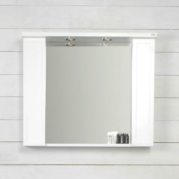 Möbelpaket Noro Newport 900 Matt Vit med Spegelskåp