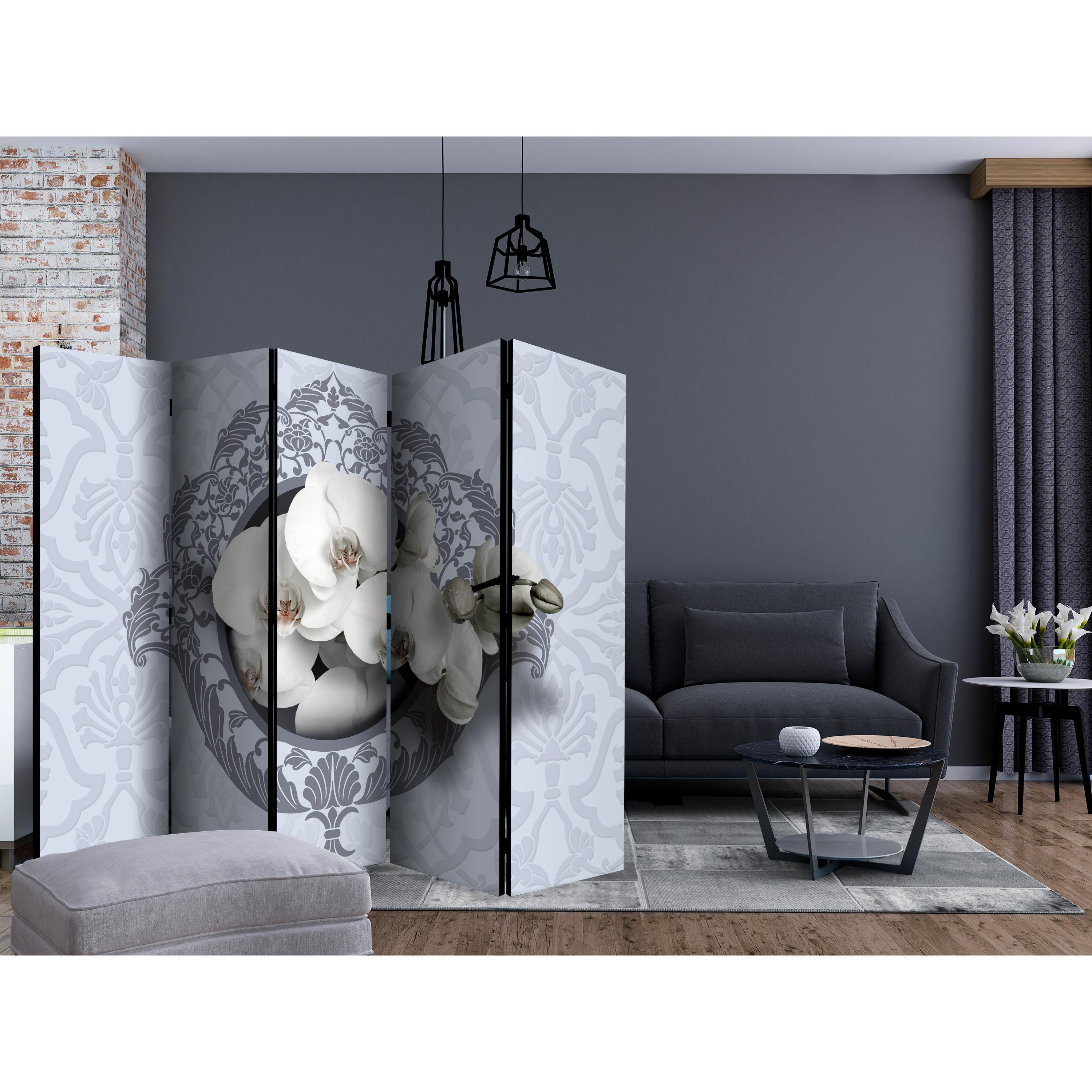 Rumsavdelare Skärmvägg Arkiio Orchids Royal Pattern II 225x172 cm