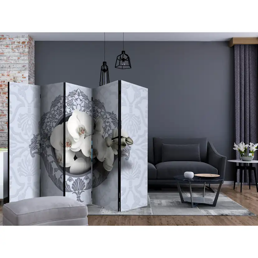Rumsavdelare Skärmvägg Arkiio Orchids Royal Pattern II 225x172 cm